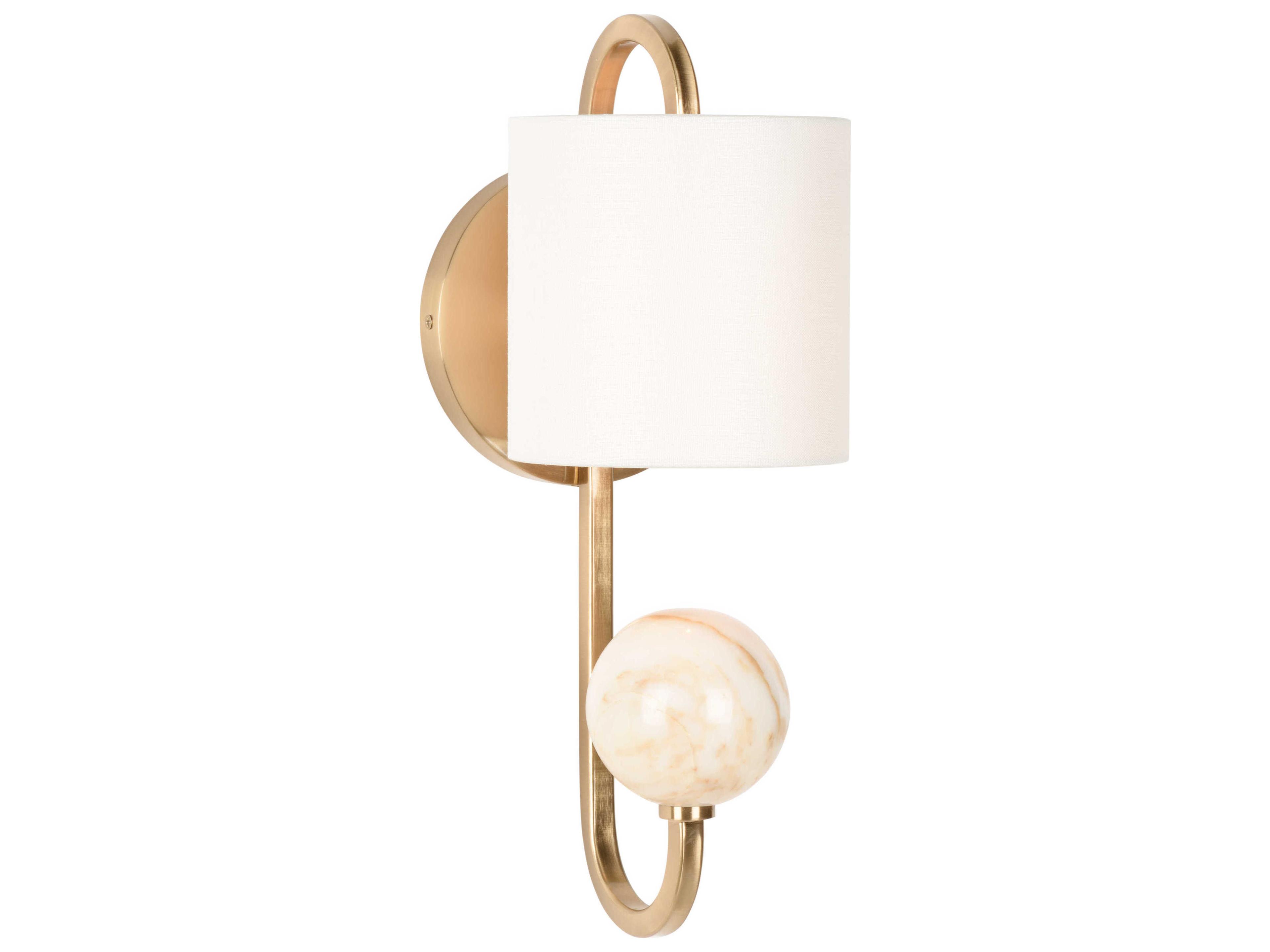 Varese 1-Light Coffee Bronze Calacatta Gold Wall Sconce