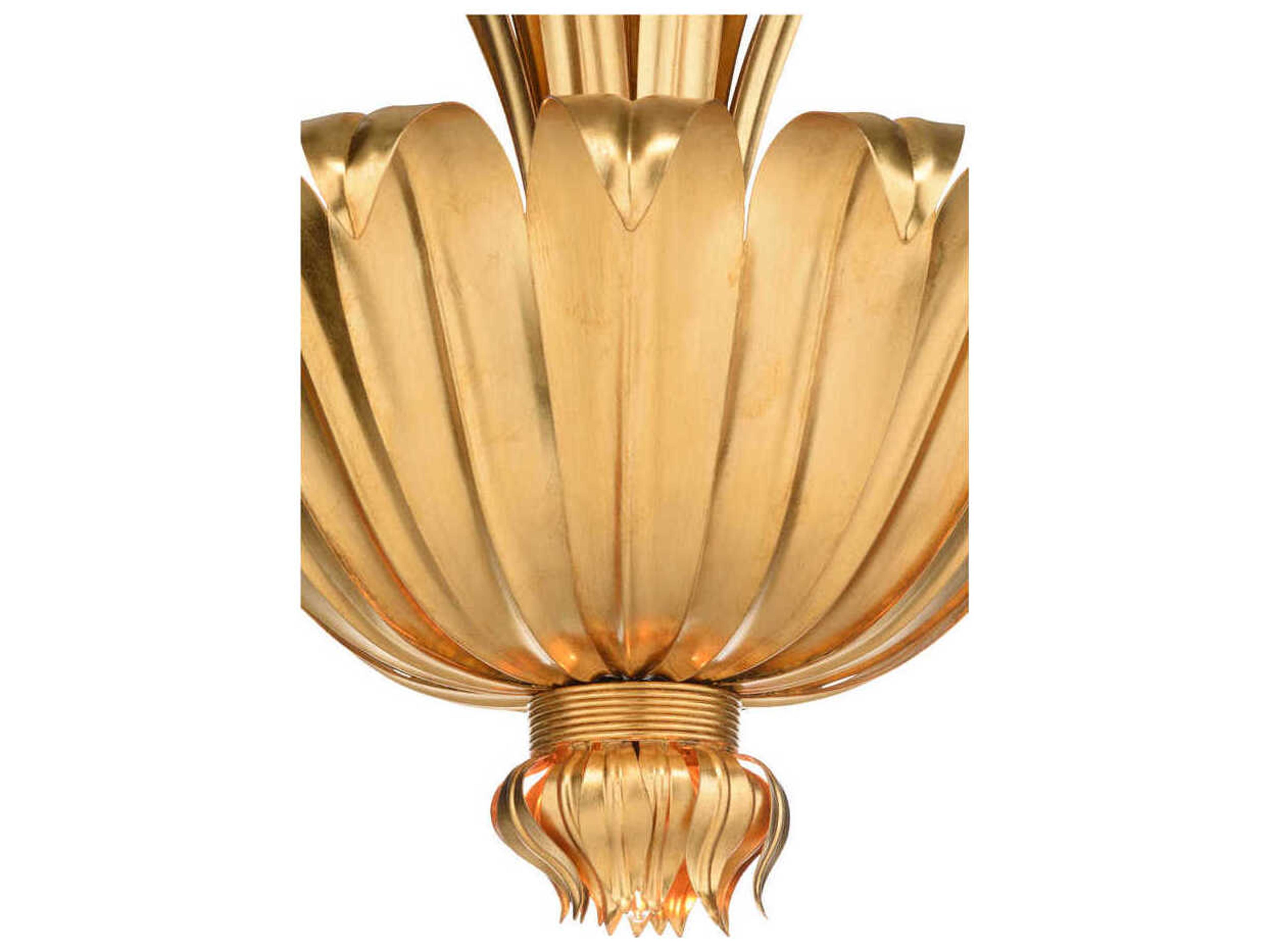 Wildwood Foglia D'oro 5-Light Antique Gold Leaf Chandelier