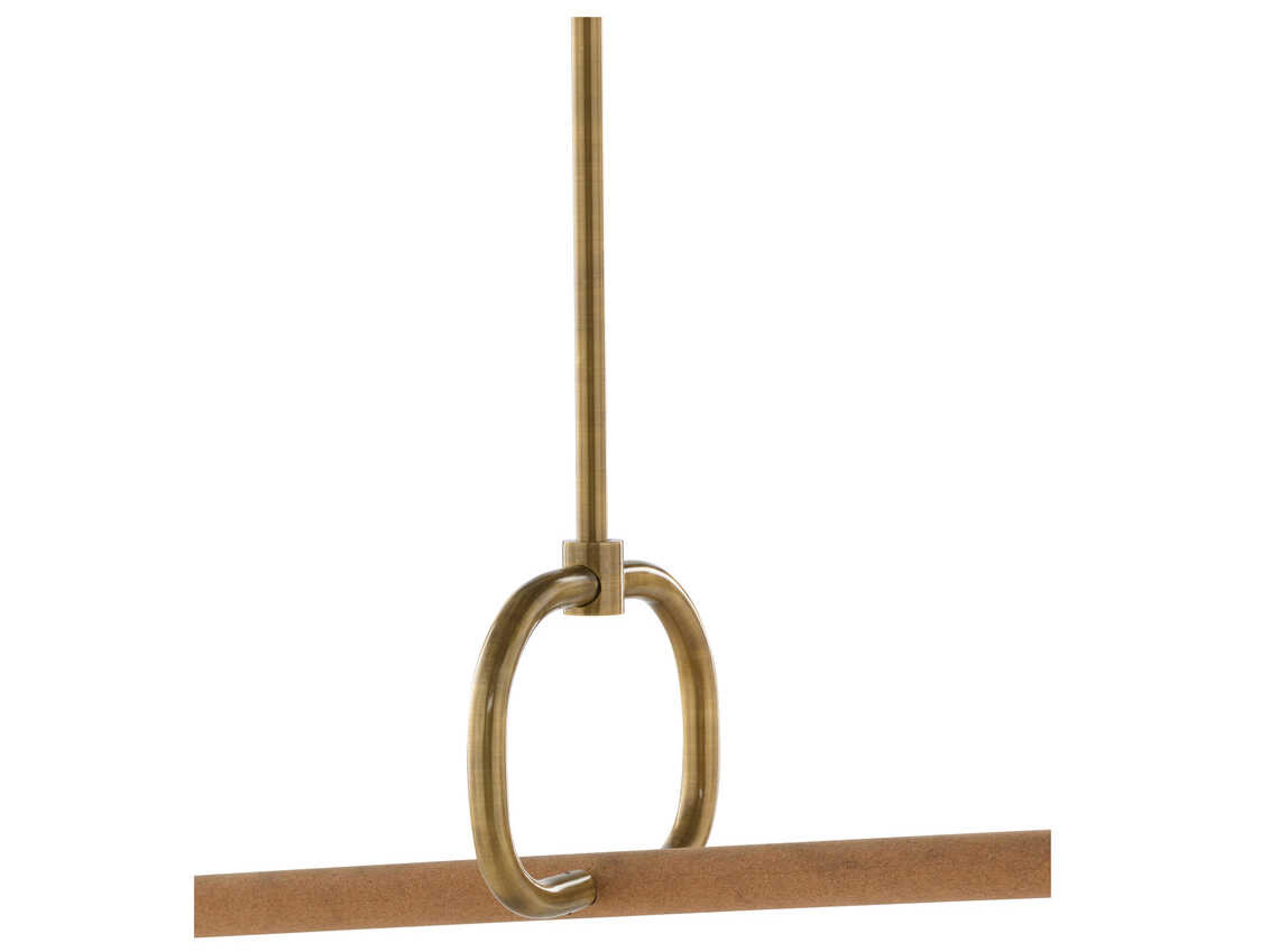 Wildwood Armagnac 1-Light Natural Antique Brass Linear Island Pendant