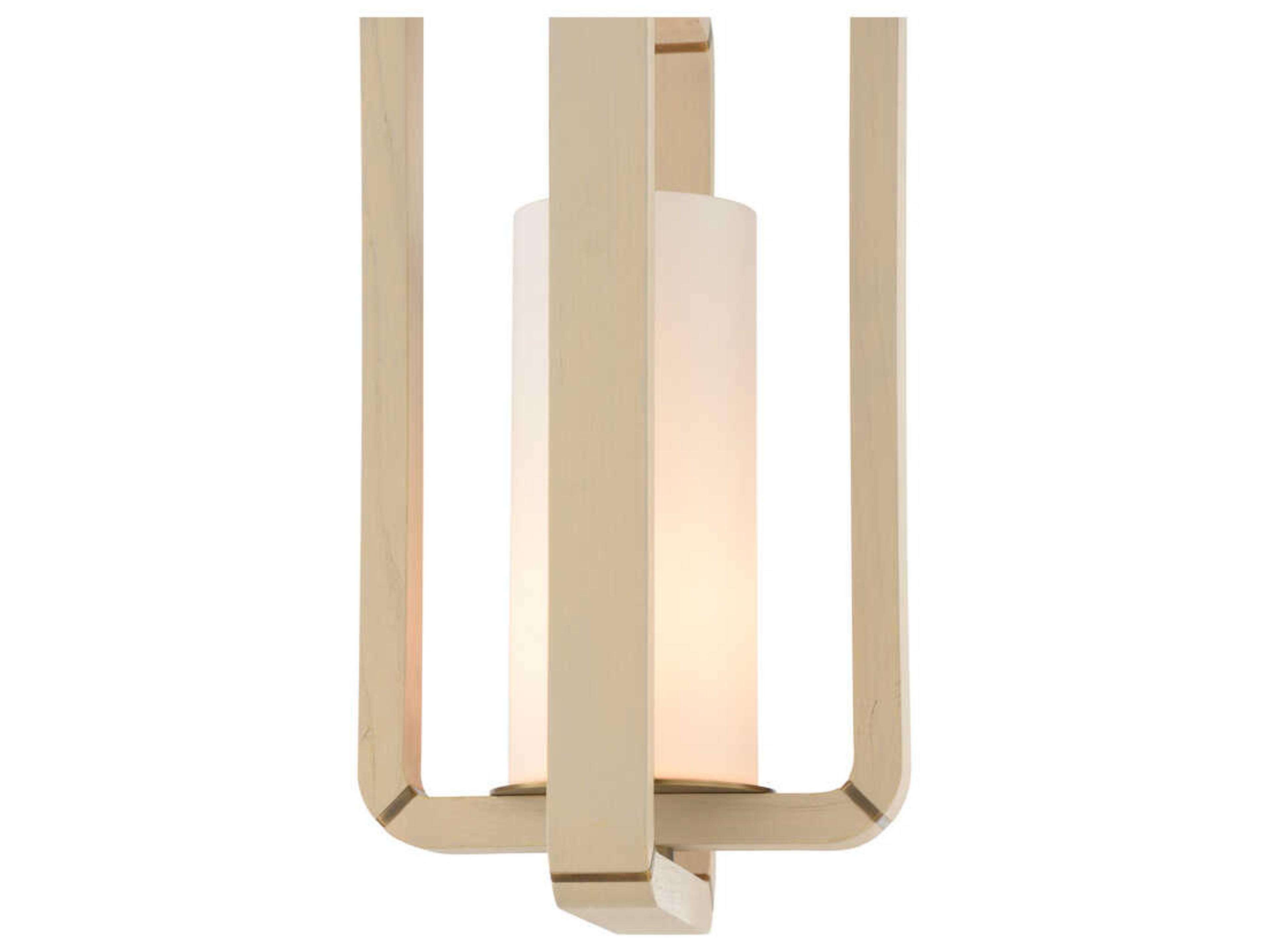 Wildwood Oak Island 1-Light Taupe Antique Brass Mini Pendant