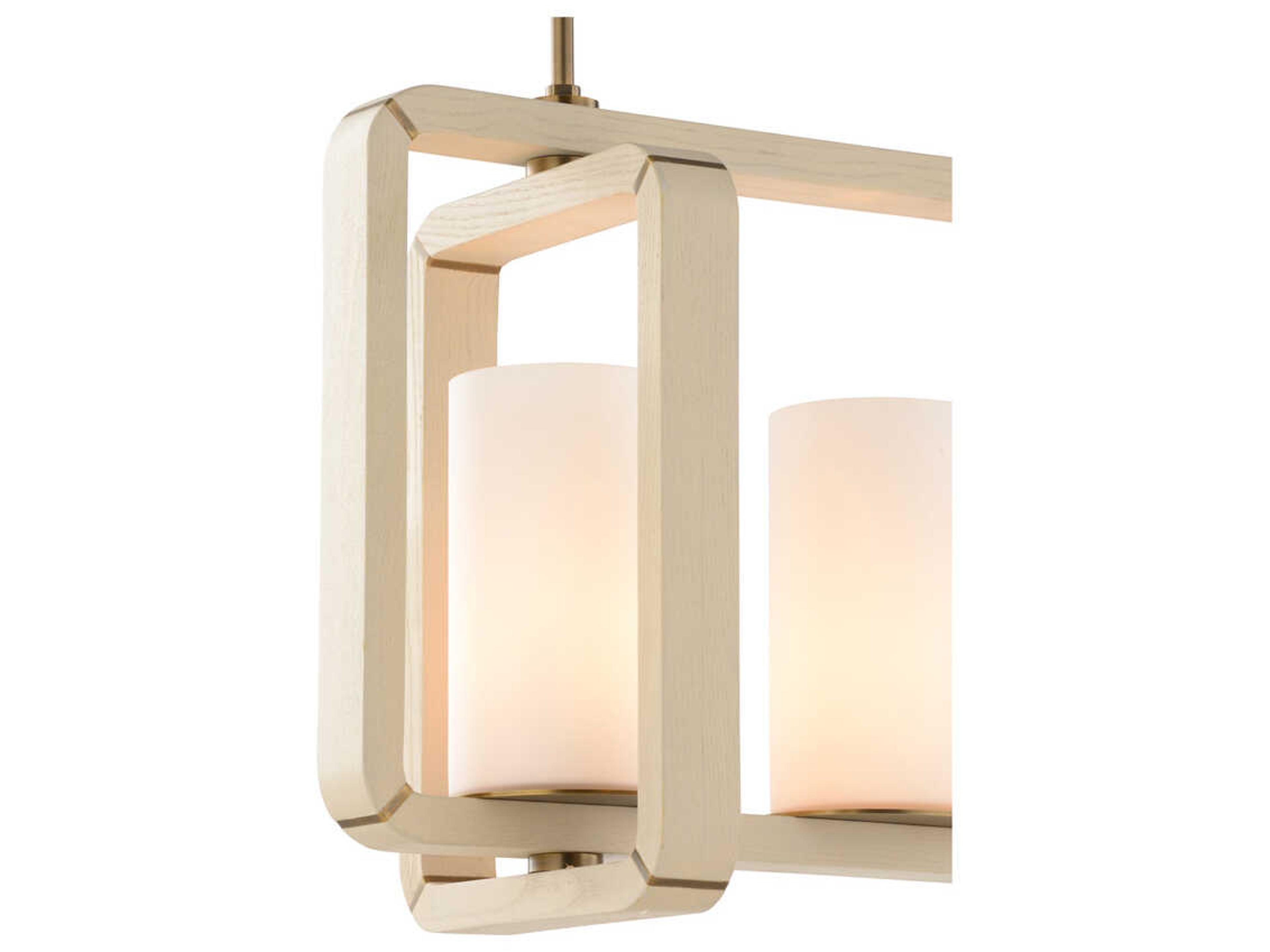 Wildwood Oak Island 5-Light Taupe Antique Brass Island Pendant