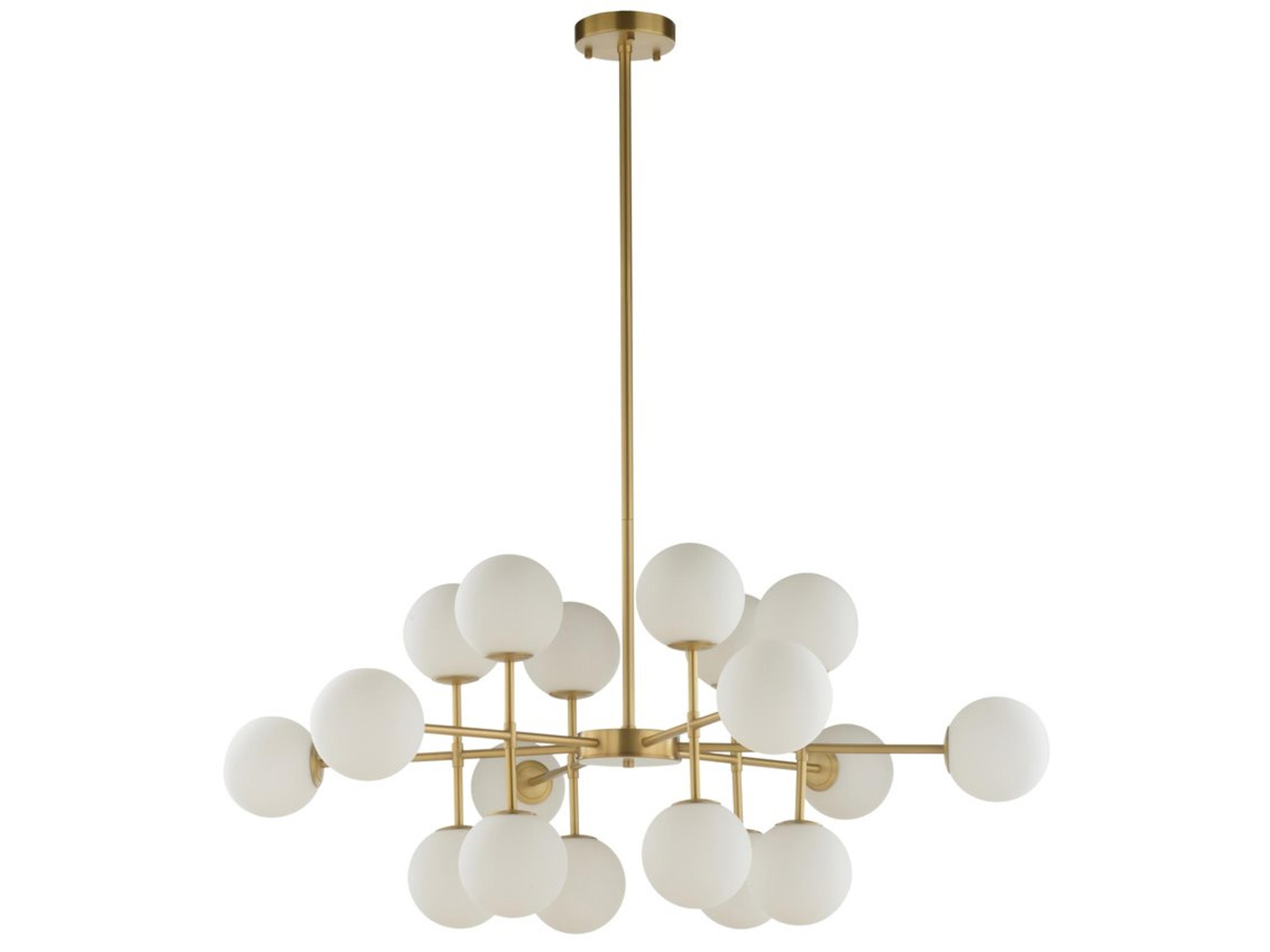 Wildwood Rue Saint-Anne 16-Light Antique Brass Globe Chandelier