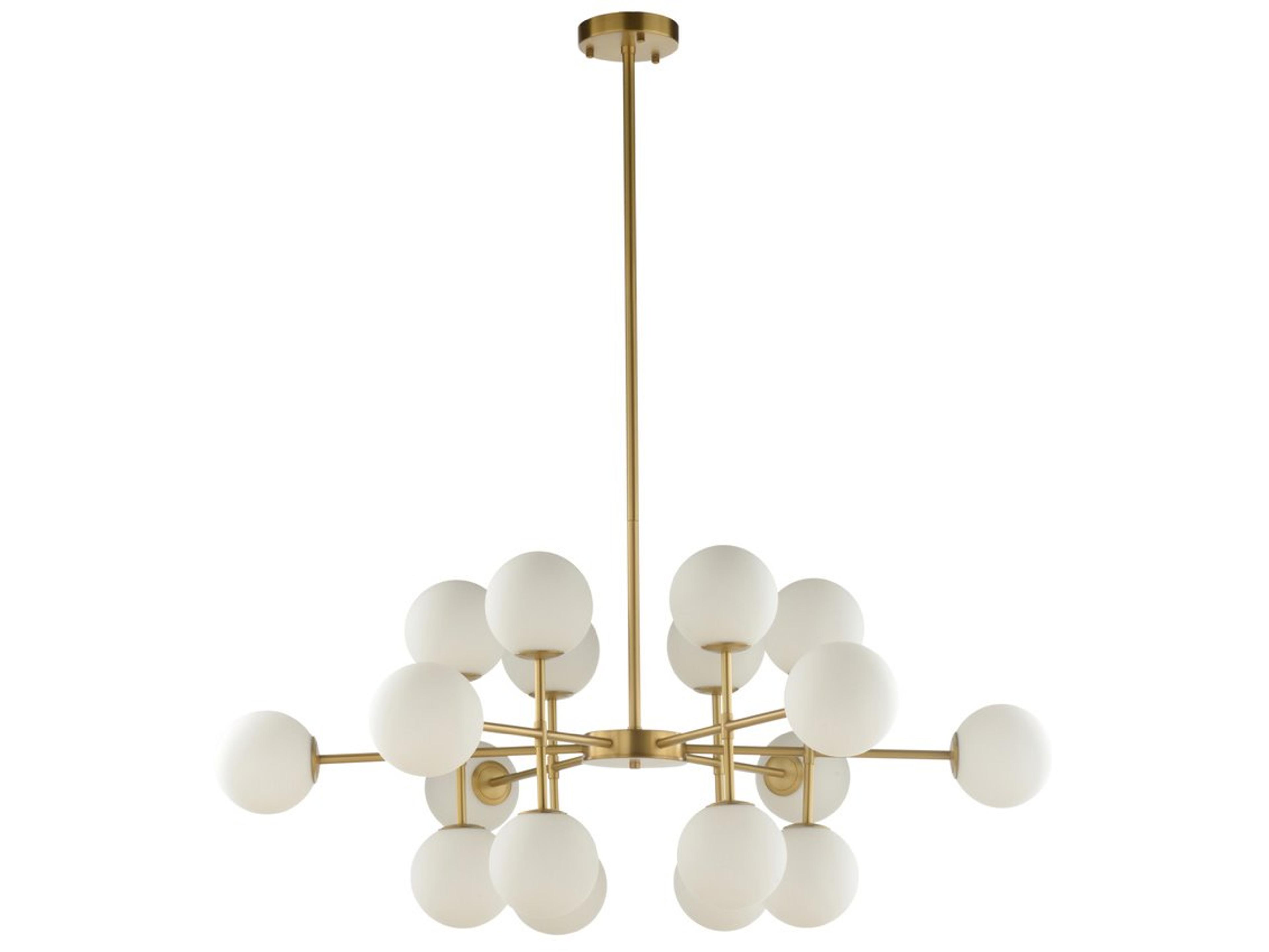 Wildwood Rue Saint-Anne 16-Light Antique Brass Globe Chandelier
