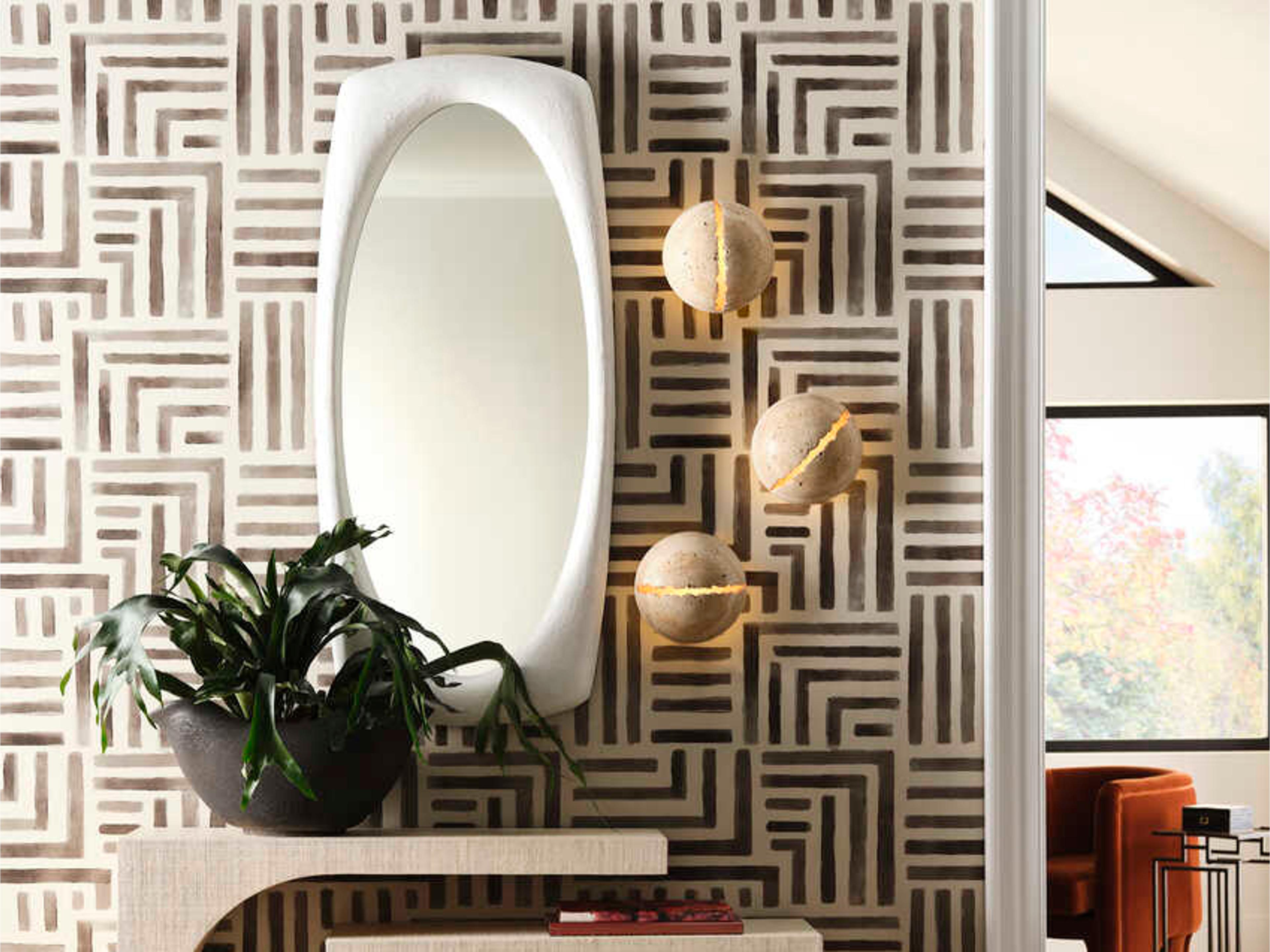 Wildwood Lunar 2-Light Cream Brown Wall Sconce