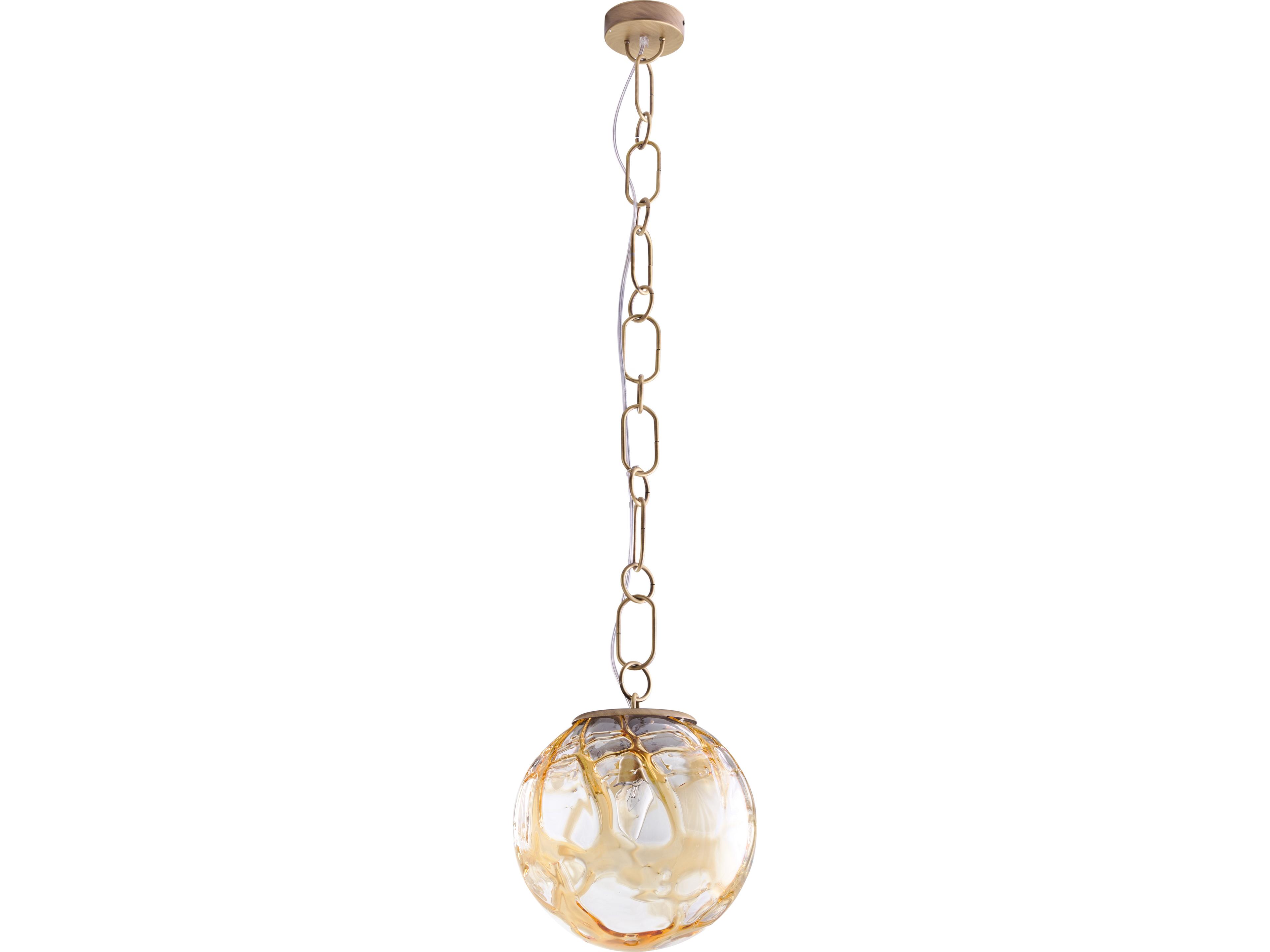Wildwood 1-Light Brass Globe Mini Pendant