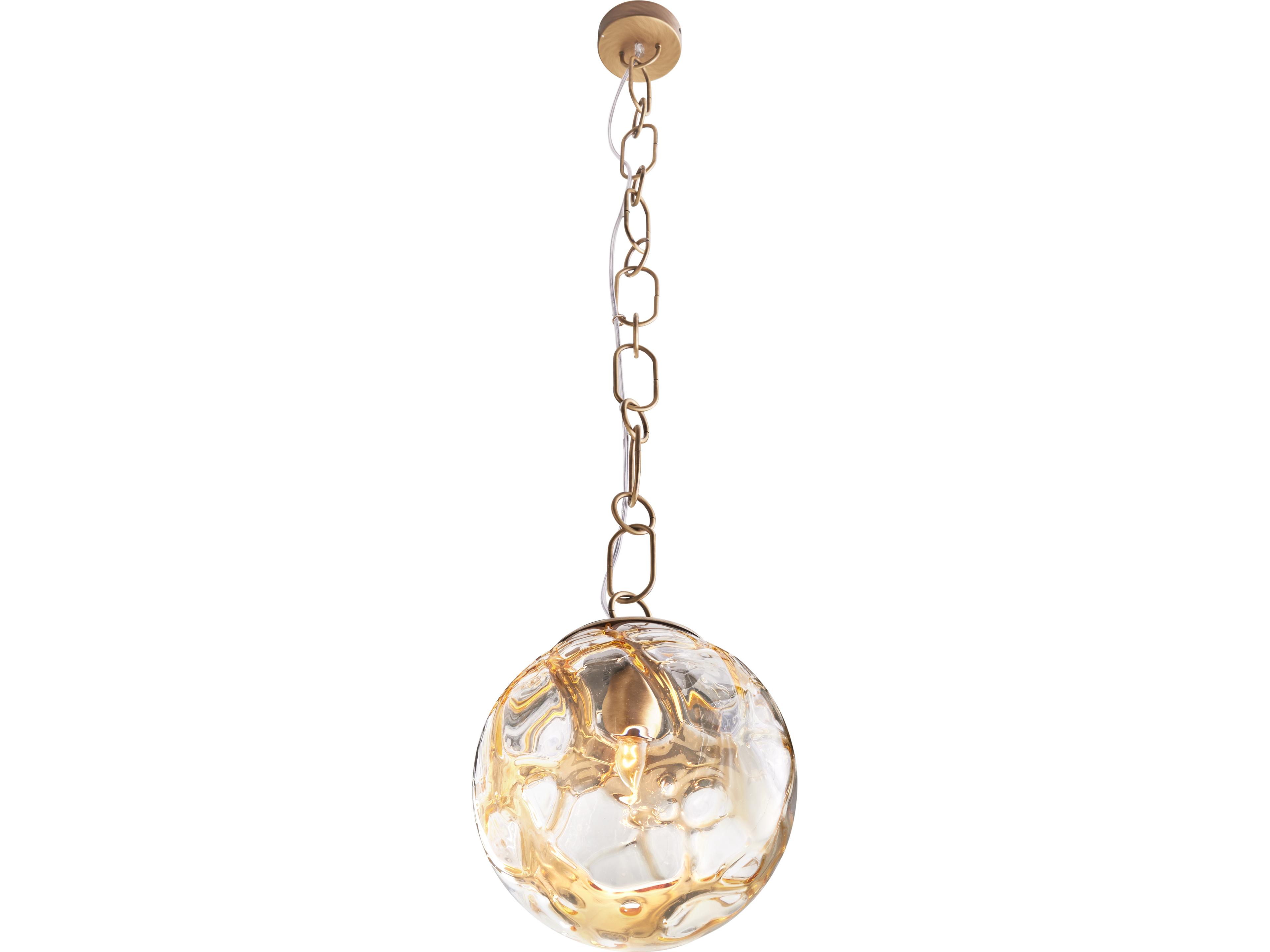 Wildwood 1-Light Brass Globe Mini Pendant
