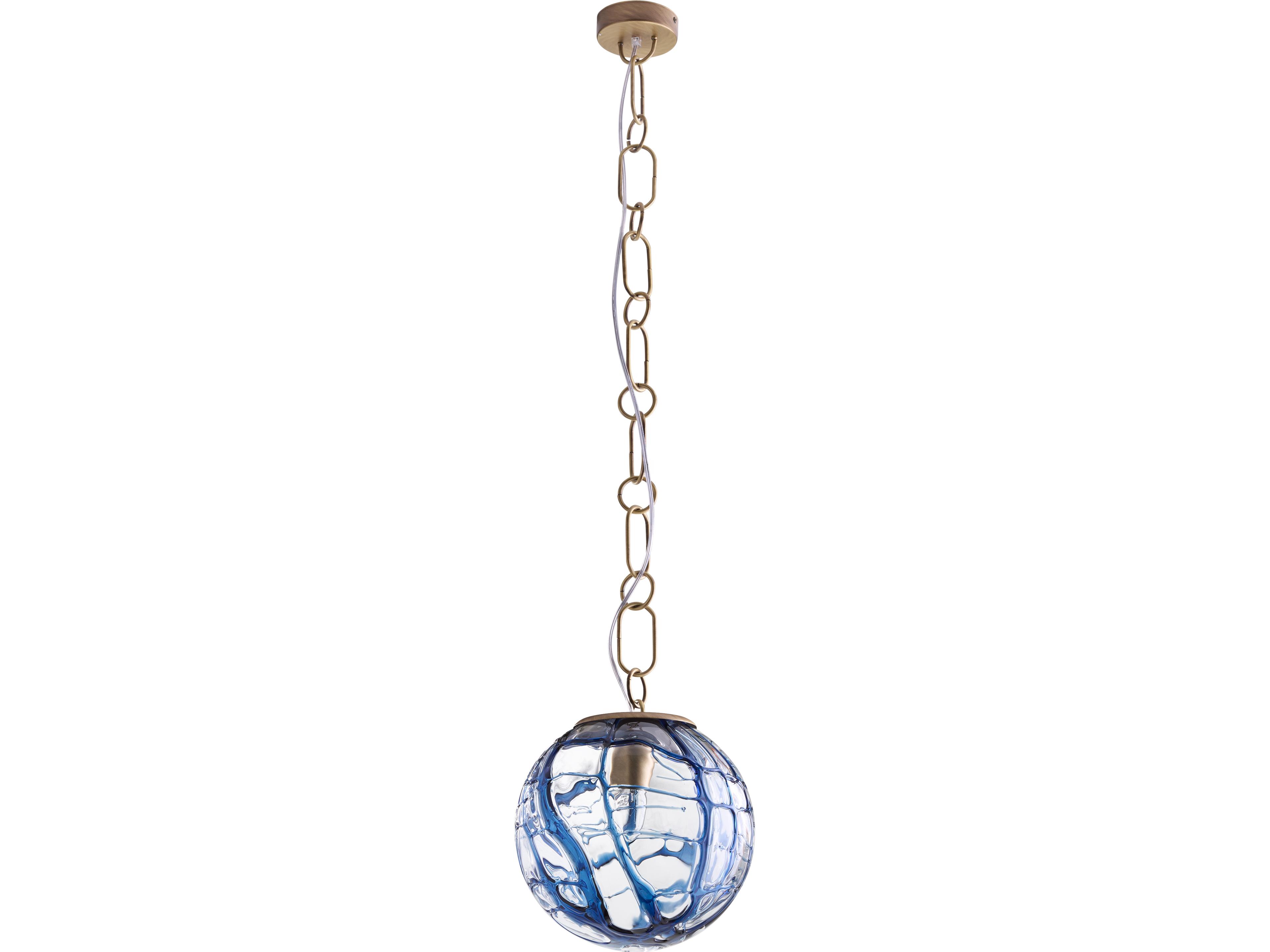 Wildwood 1-Light Blue Globe Mini Pendant