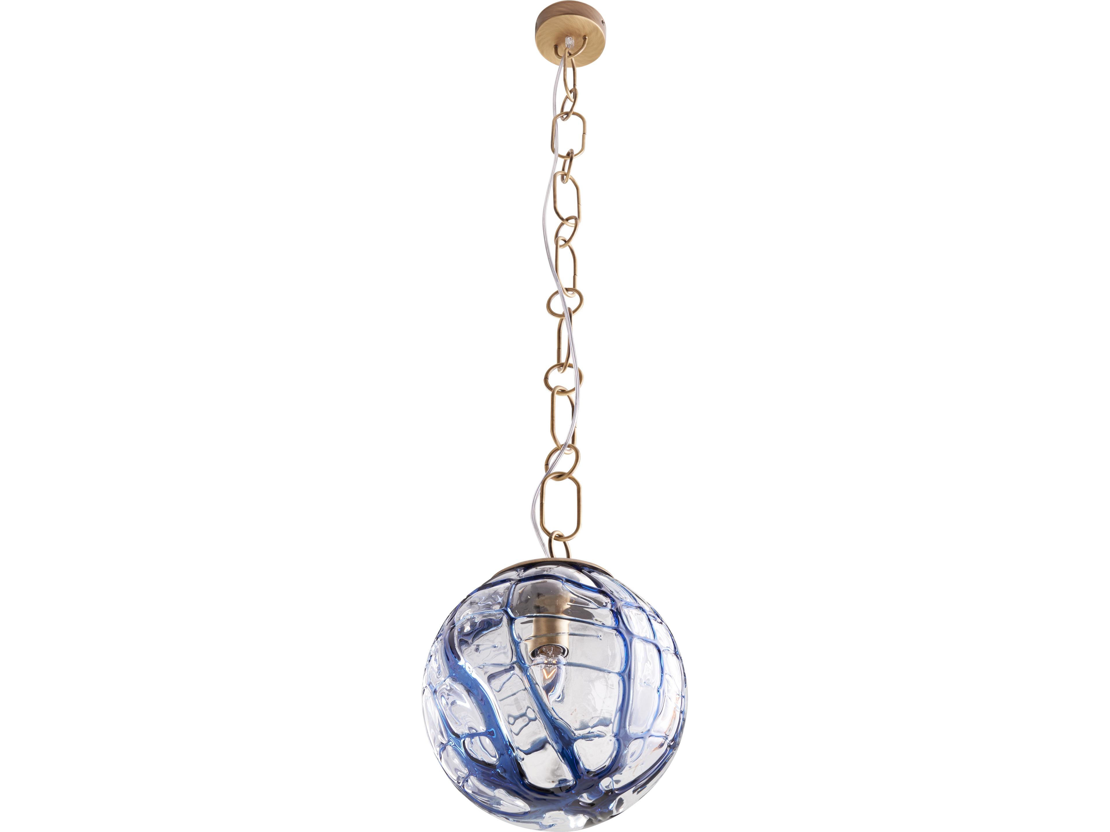 Wildwood 1-Light Blue Globe Mini Pendant