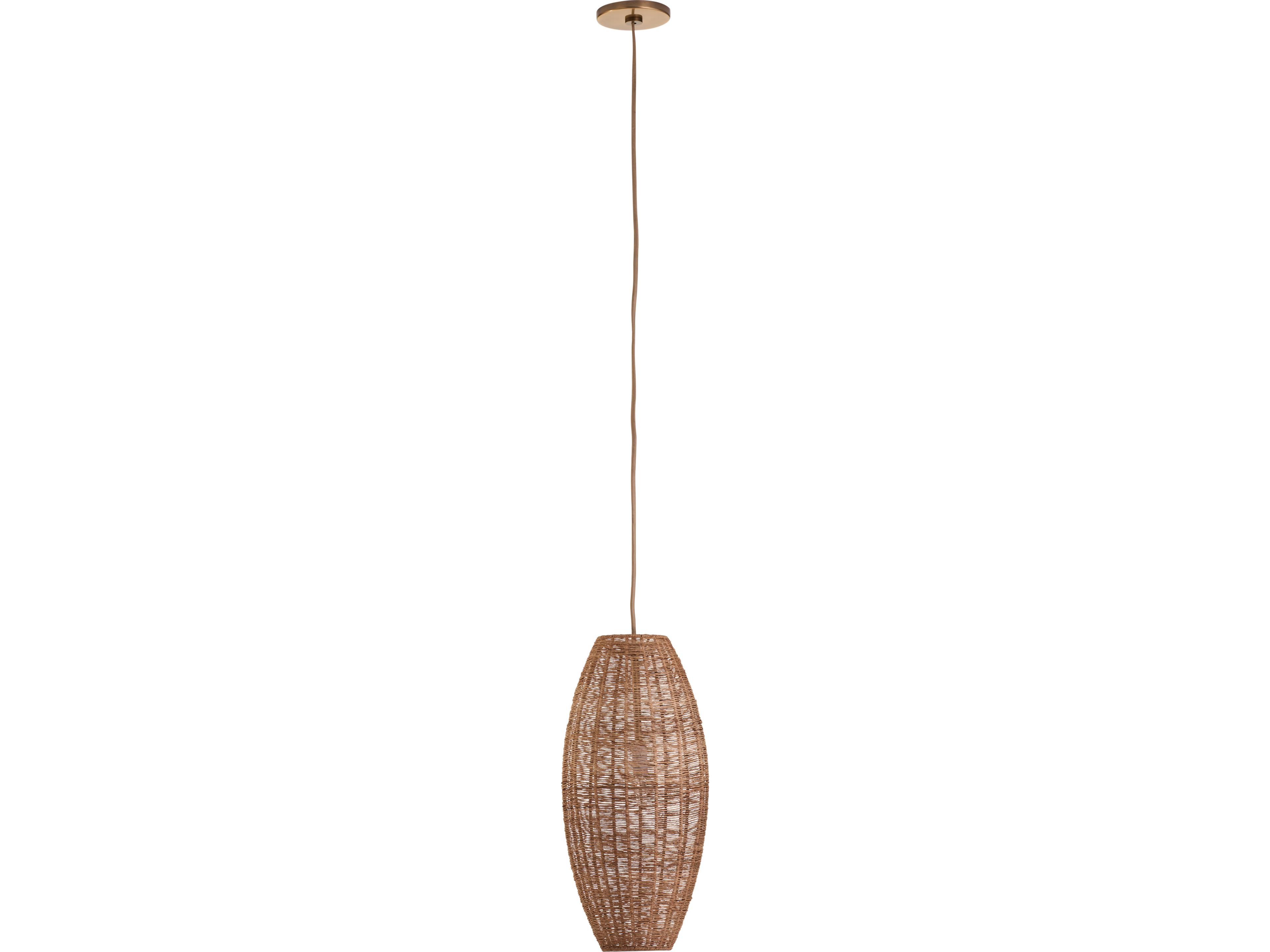 Wildwood 1-Light Natural Brown Linear Chandelier