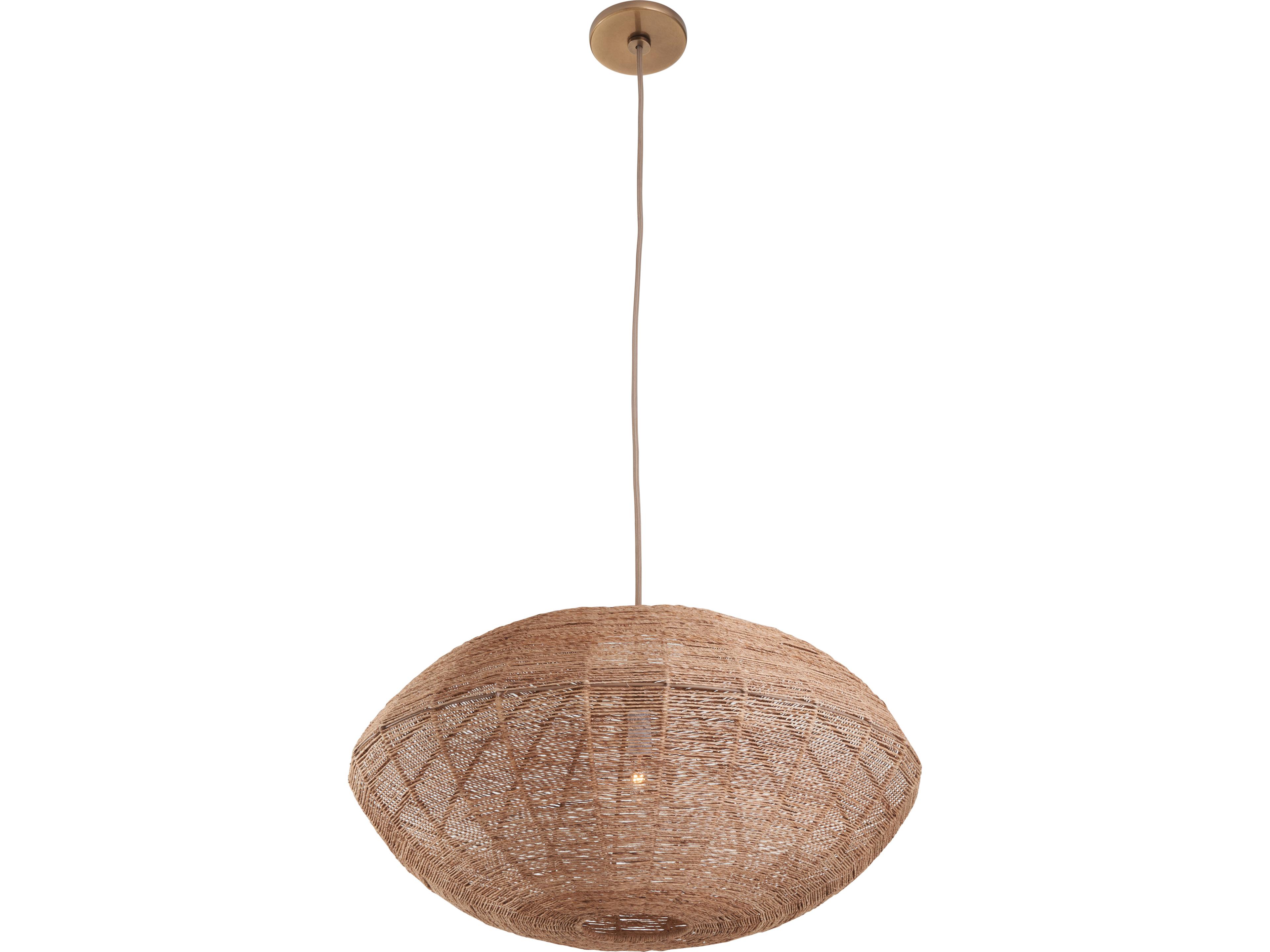 Wildwood 1-Light Natural Brown Pendant