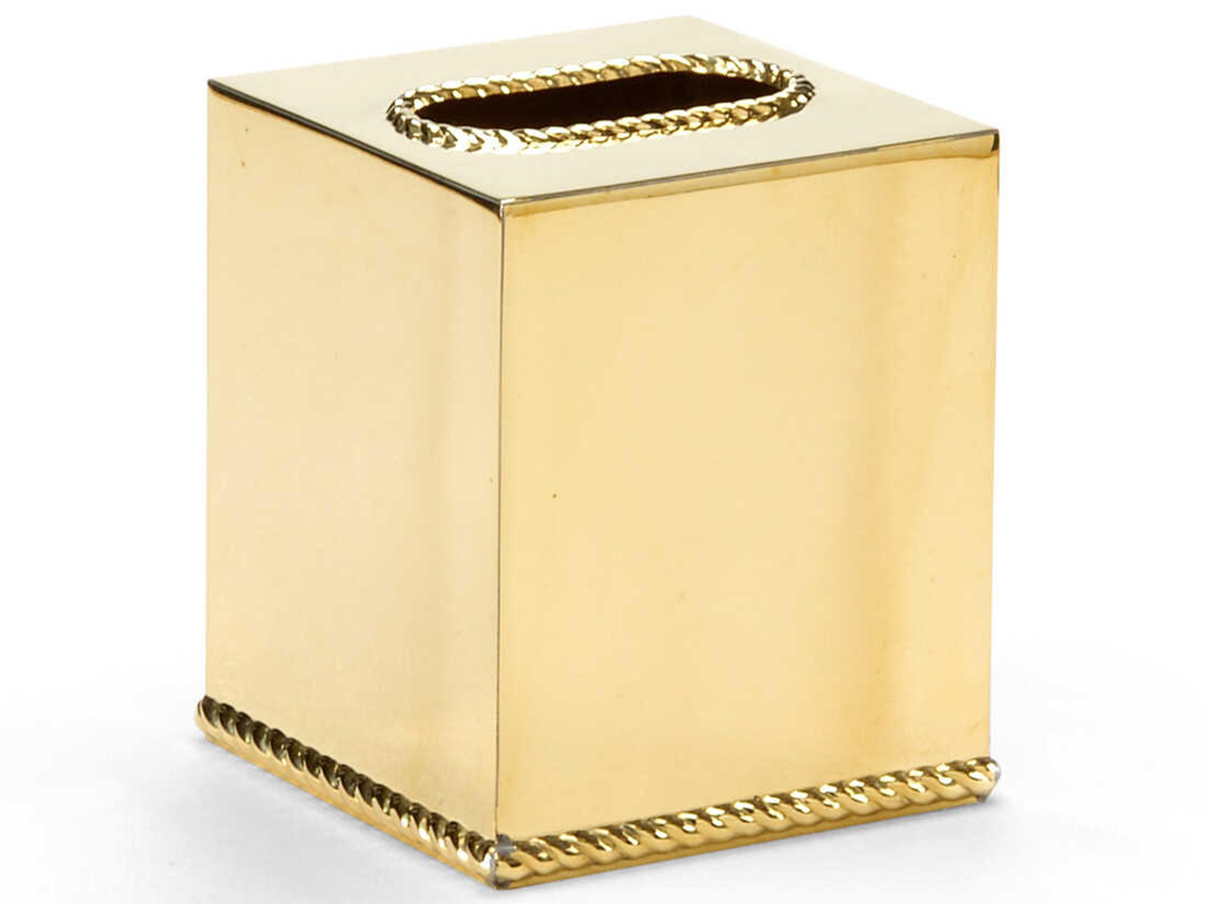 Wildwood Brass Tissue Box Cover