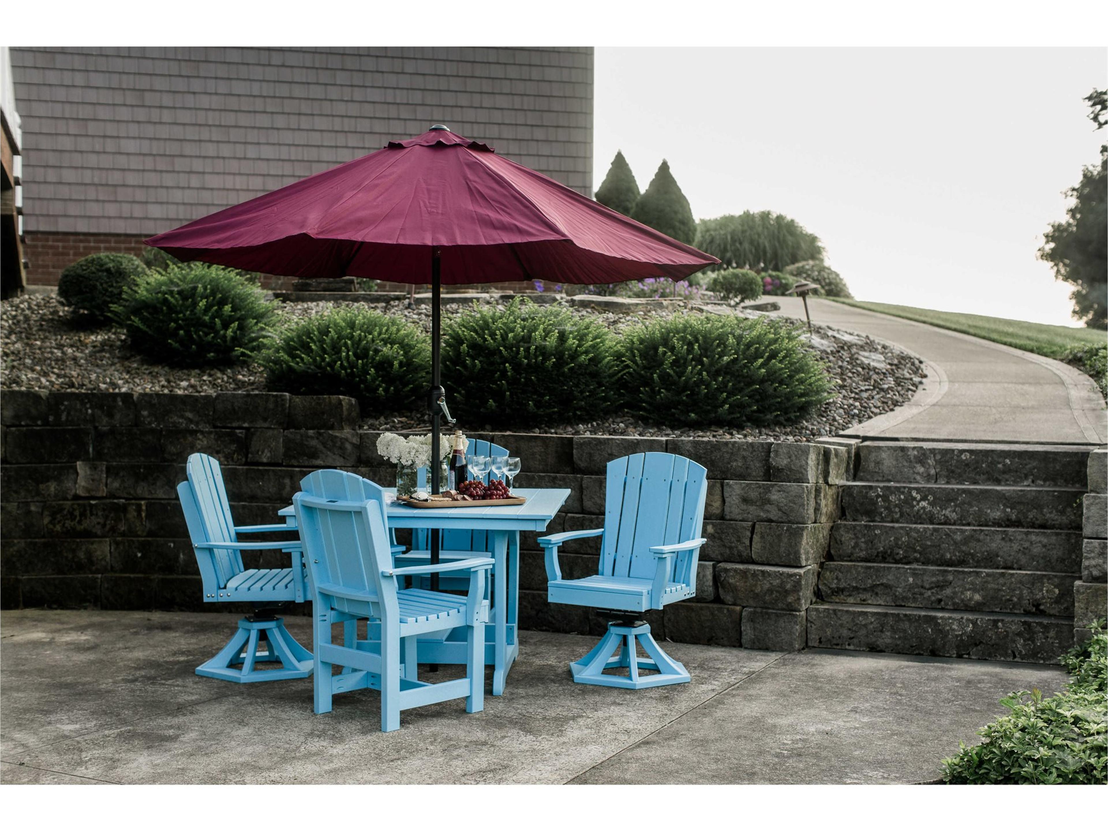 Heritage Recycled Plastic 5 Piece Outdoor Patio Dining Set