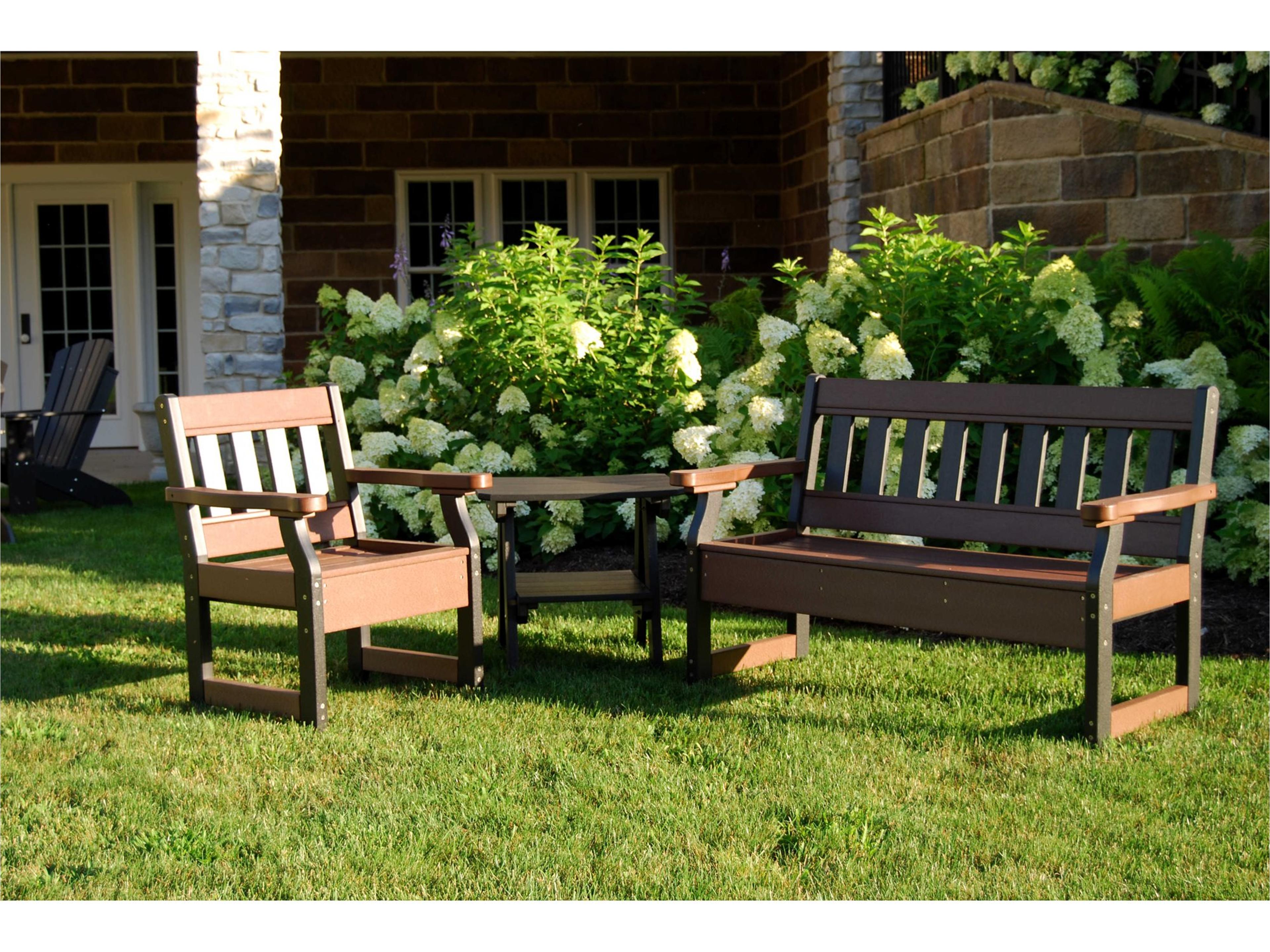 Heritage Recycled Plastic 3 Piece Outdoor Lounge Set