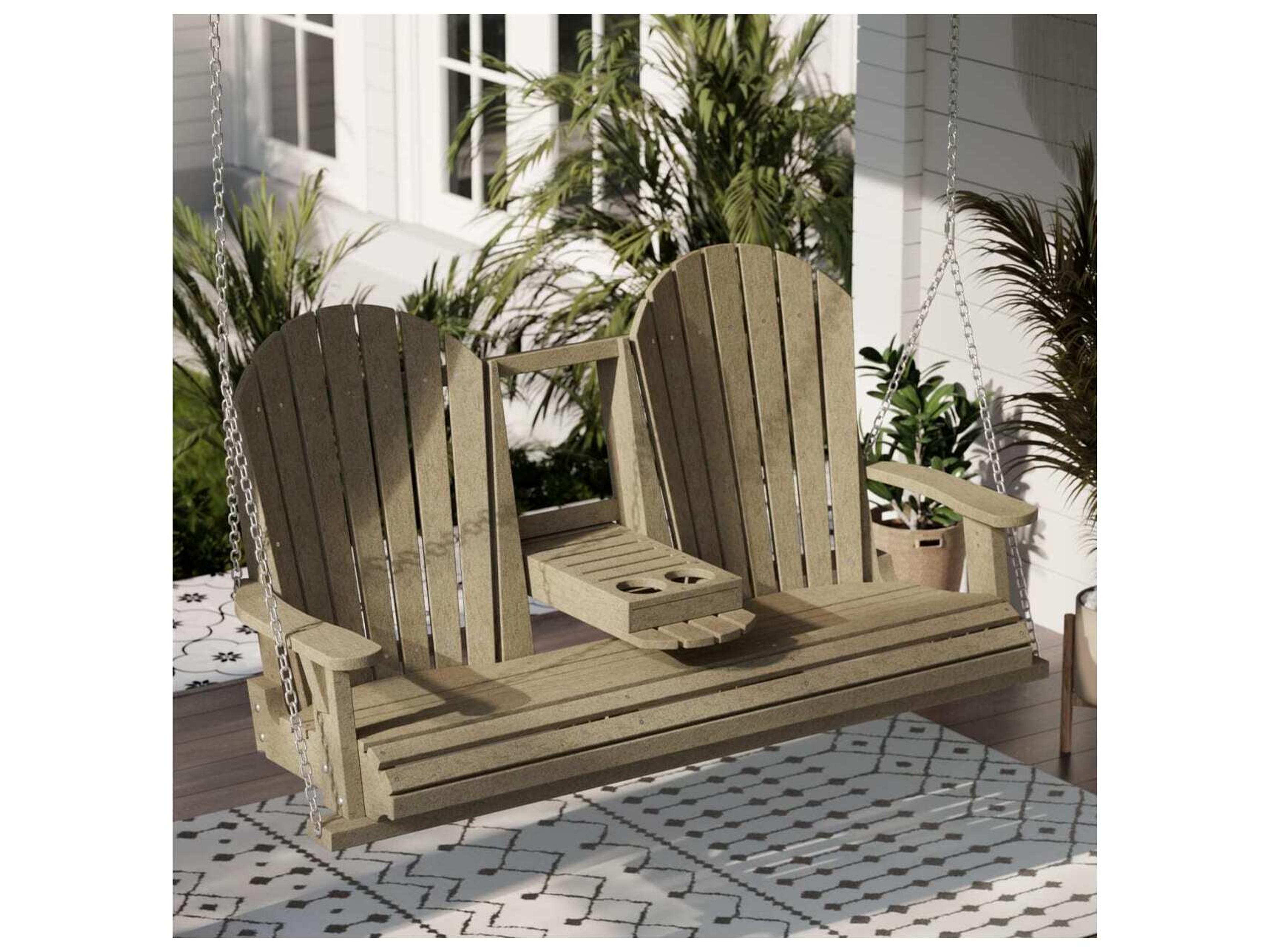 Wildridge Heritage Recycled Plastic 5' Swing with Console