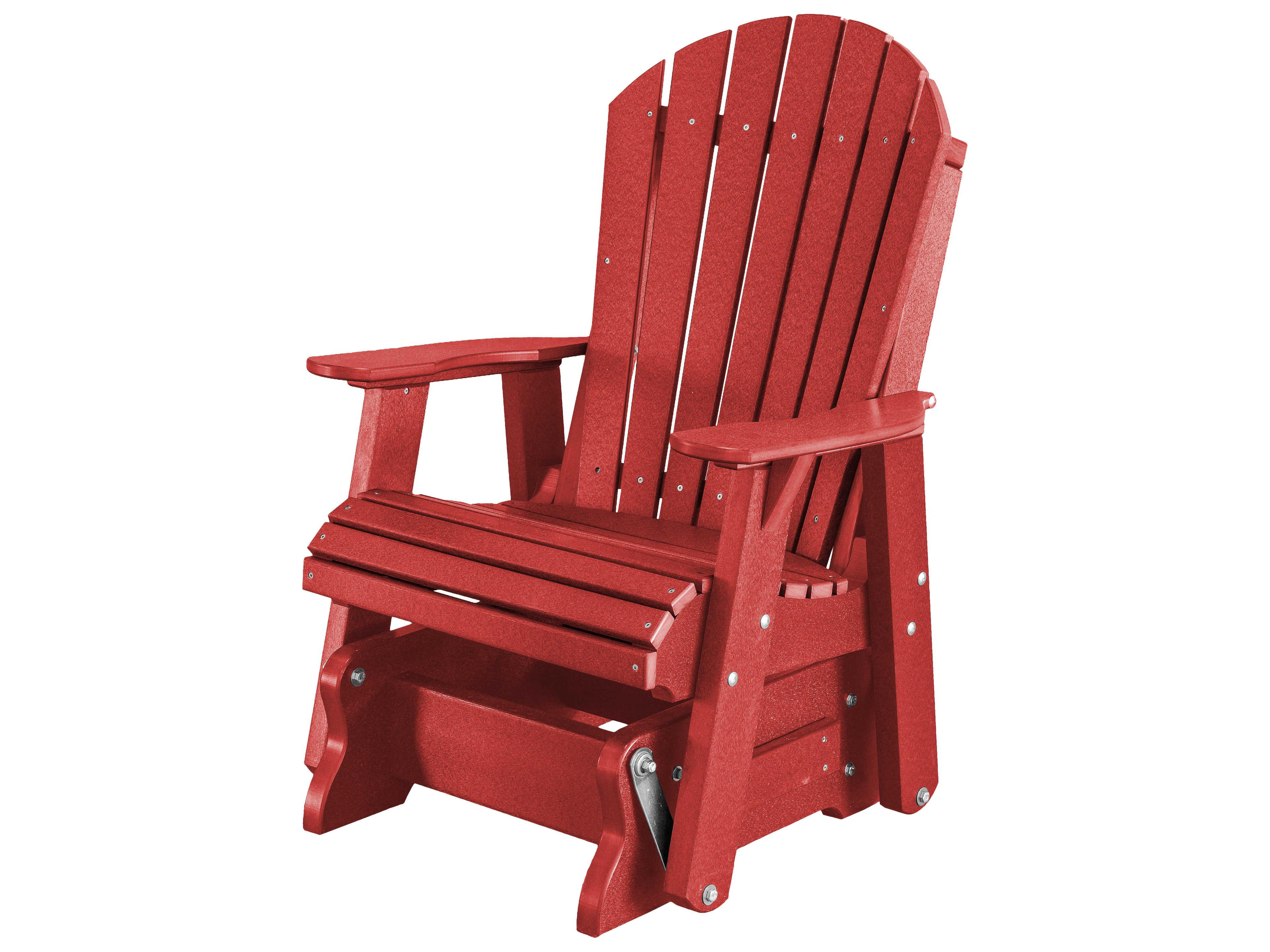 Wildridge Heritage Recycled Plastic Glider Outdoor Lounge Chair