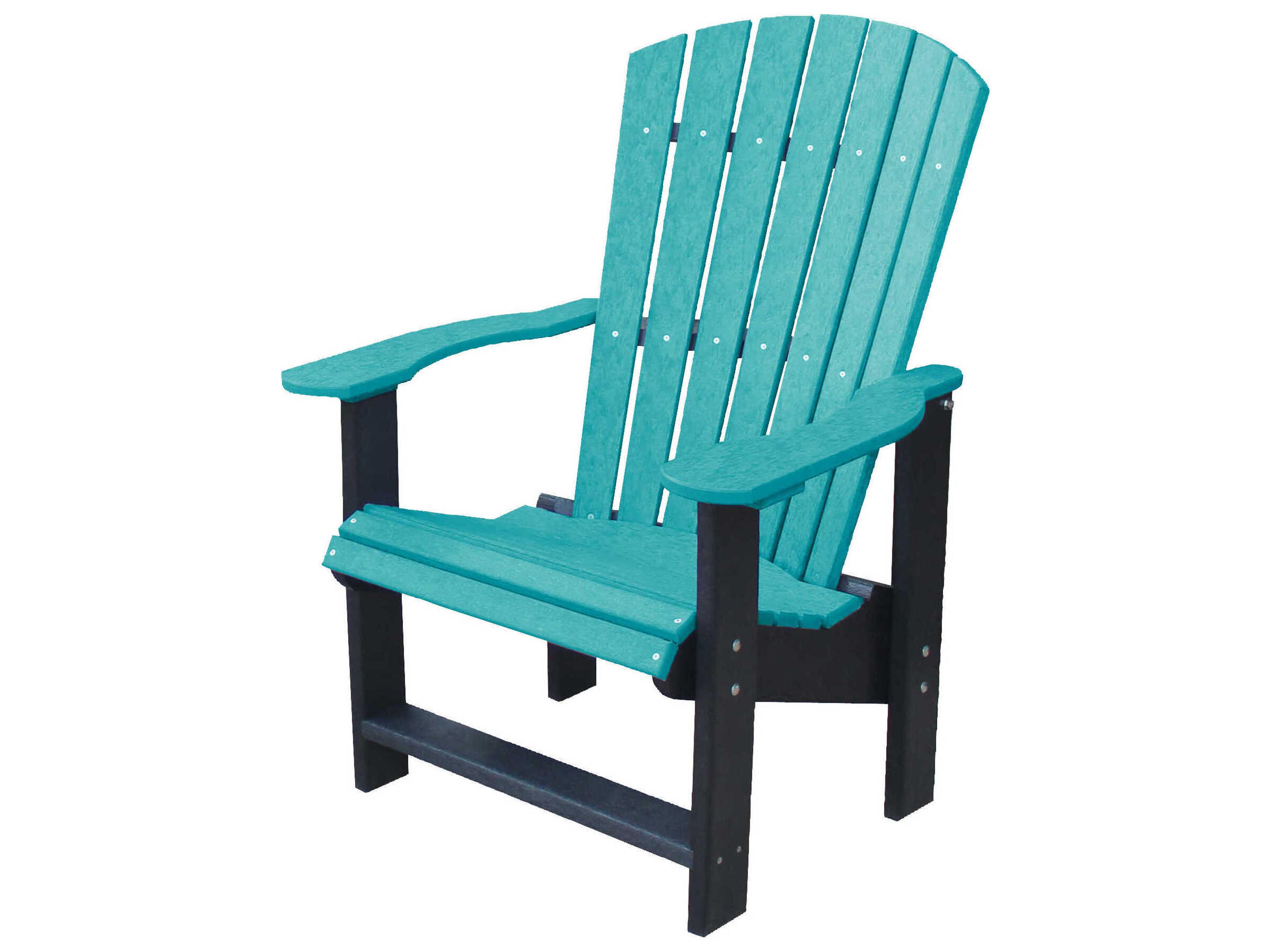 Heritage Recycled Plastic Upright Outdoor Patio Adirondack Chair