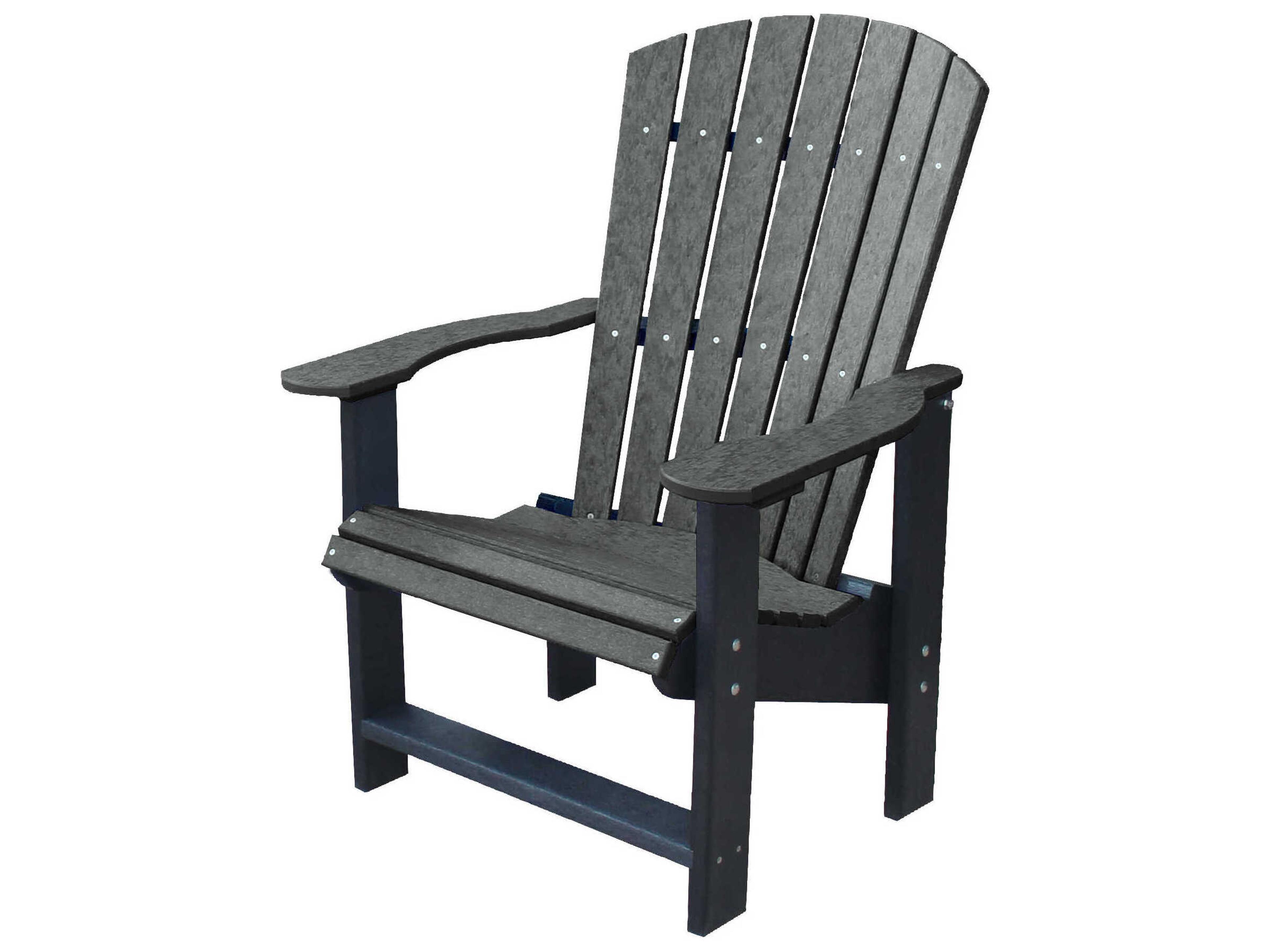 Wildridge Heritage Recycled Plastic Upright Outdoor Patio Adirondack Chair