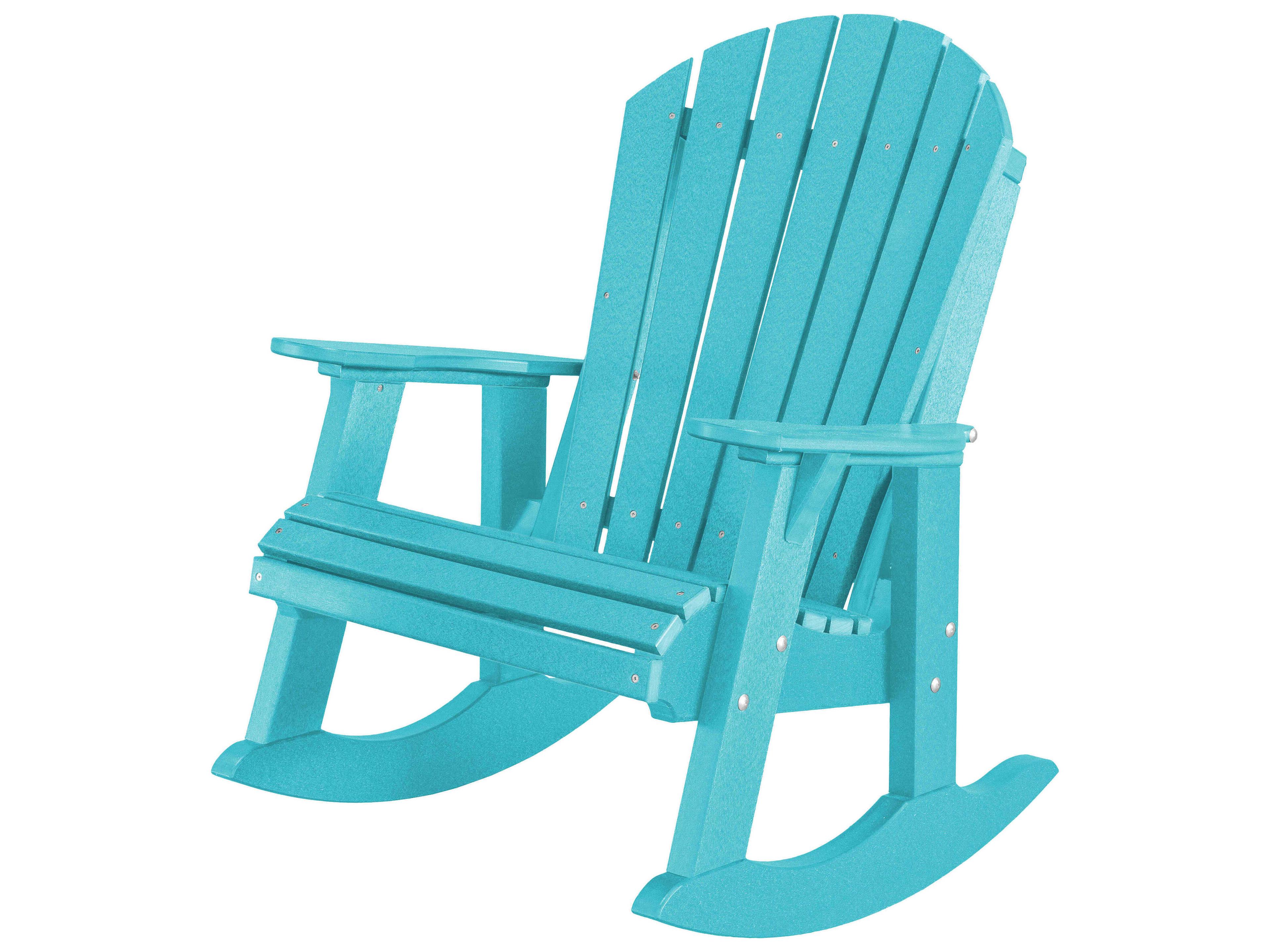 Heritage Recycled Plastic High Fan Back Patio Rocker Chair