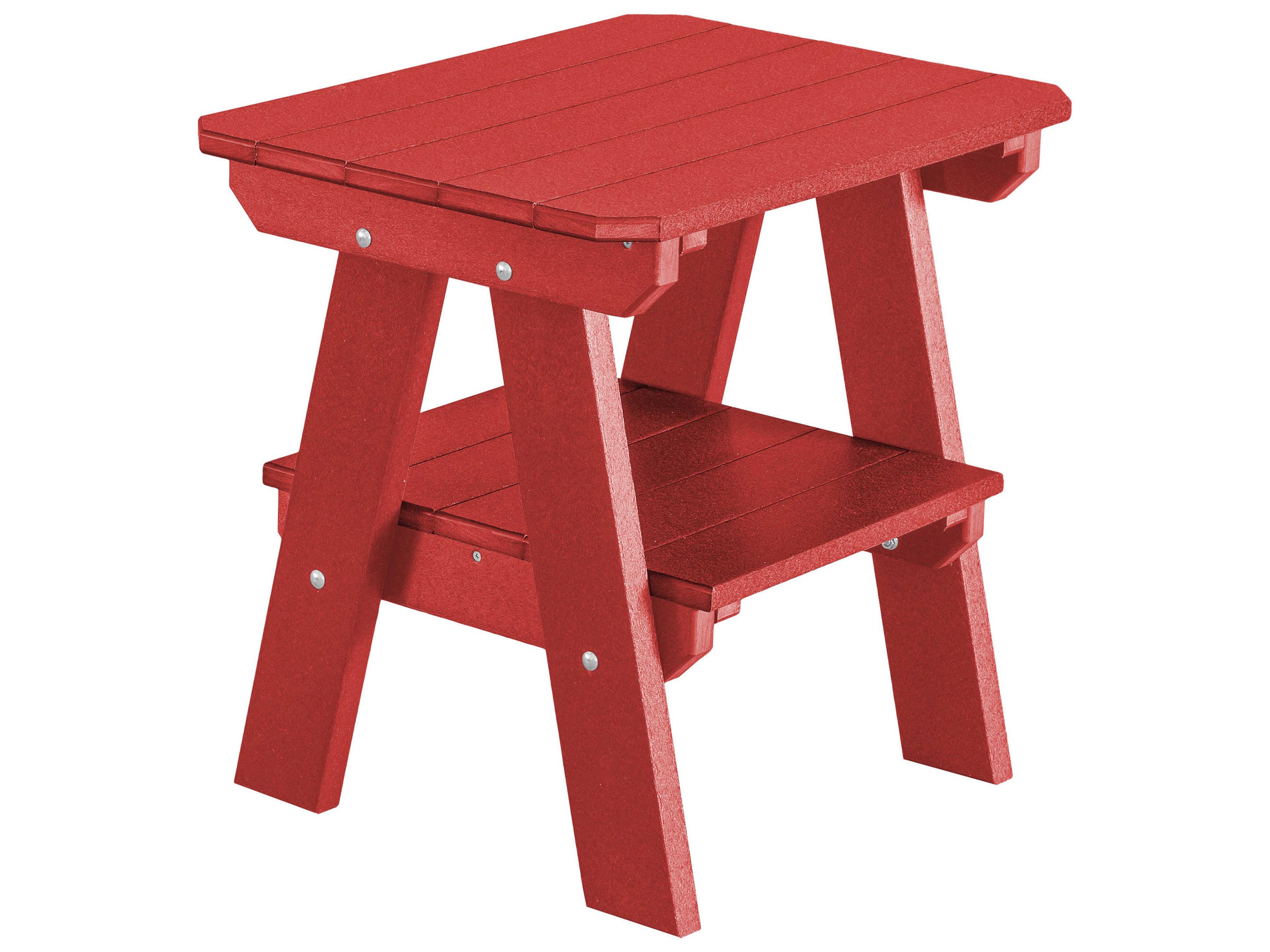 Wildridge Heritage Recycled Plastic Two Tier Rectangular Outdoor End Table