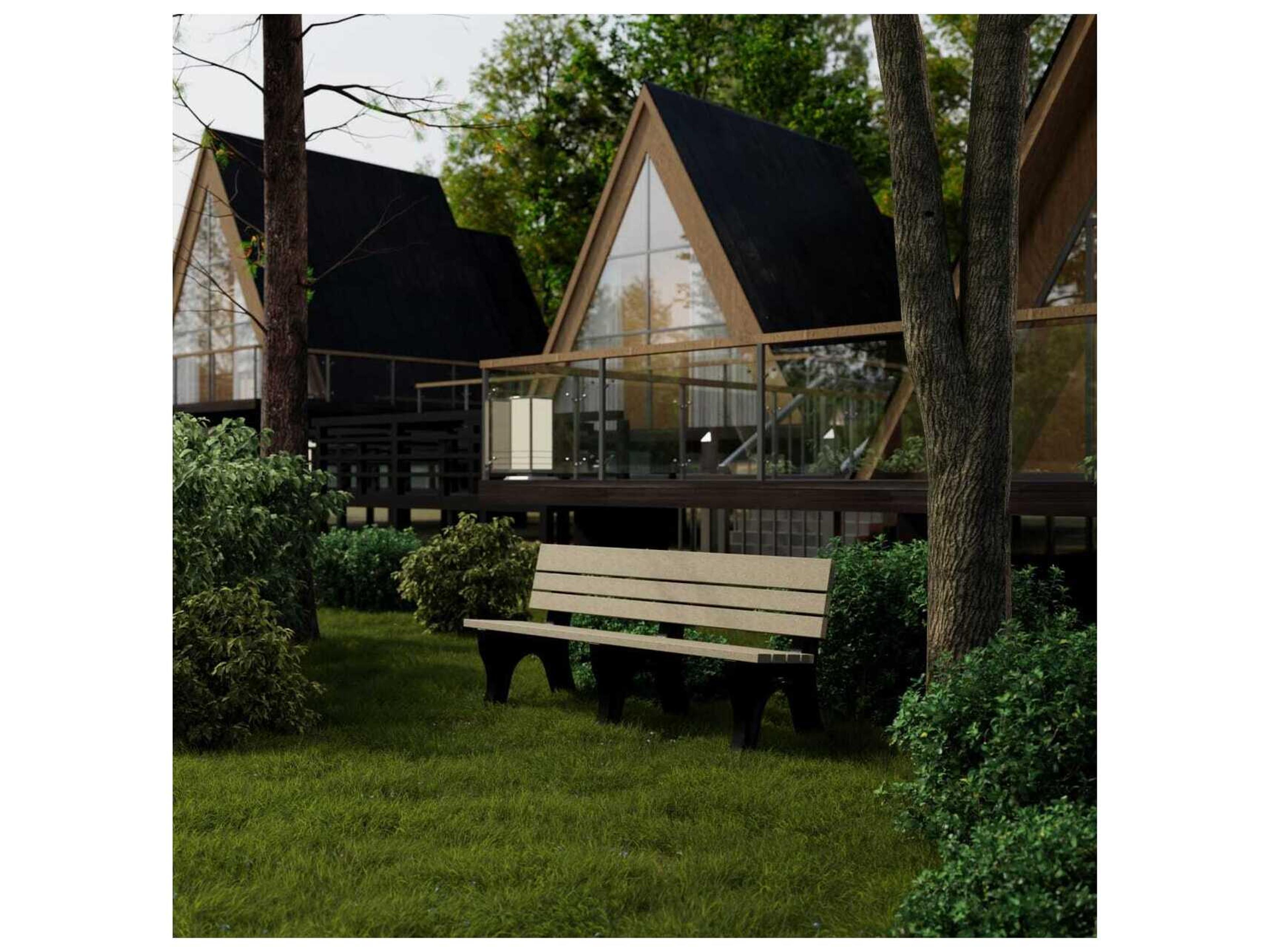 Wildridge Heritage Recycled Plastic 6' Park Bench