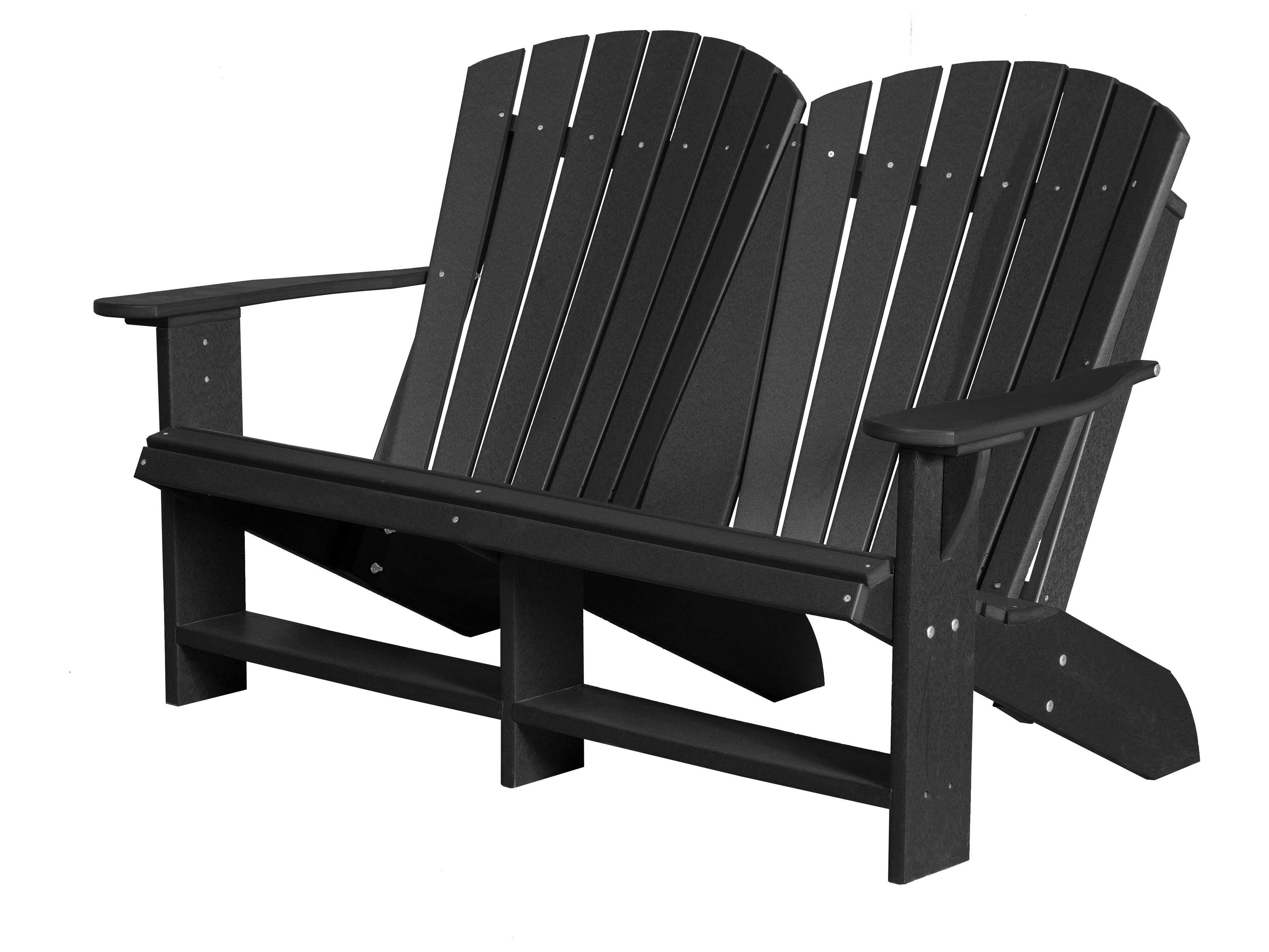 Wildridge Heritage Recycled Plastic Adirondack Outdoor Patio Loveseat