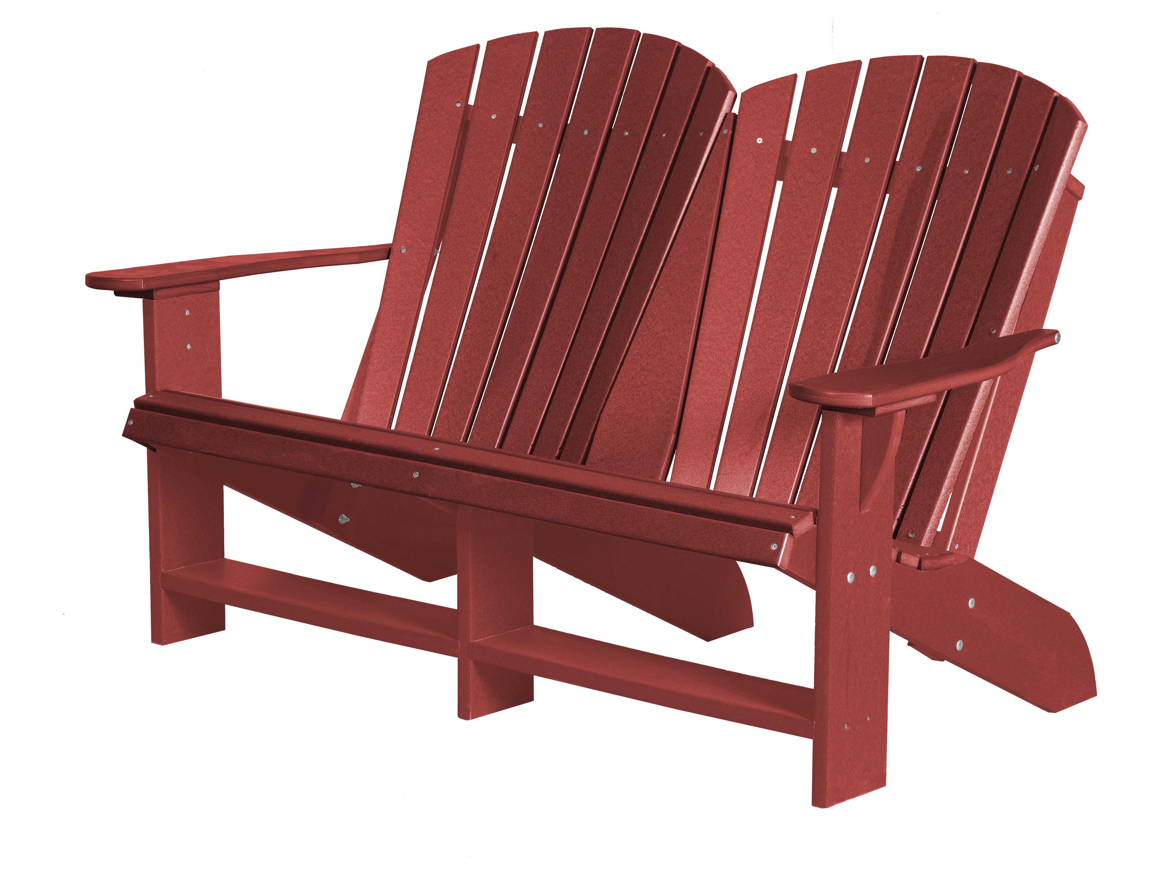 Wildridge Heritage Recycled Plastic Adirondack Outdoor Patio Loveseat