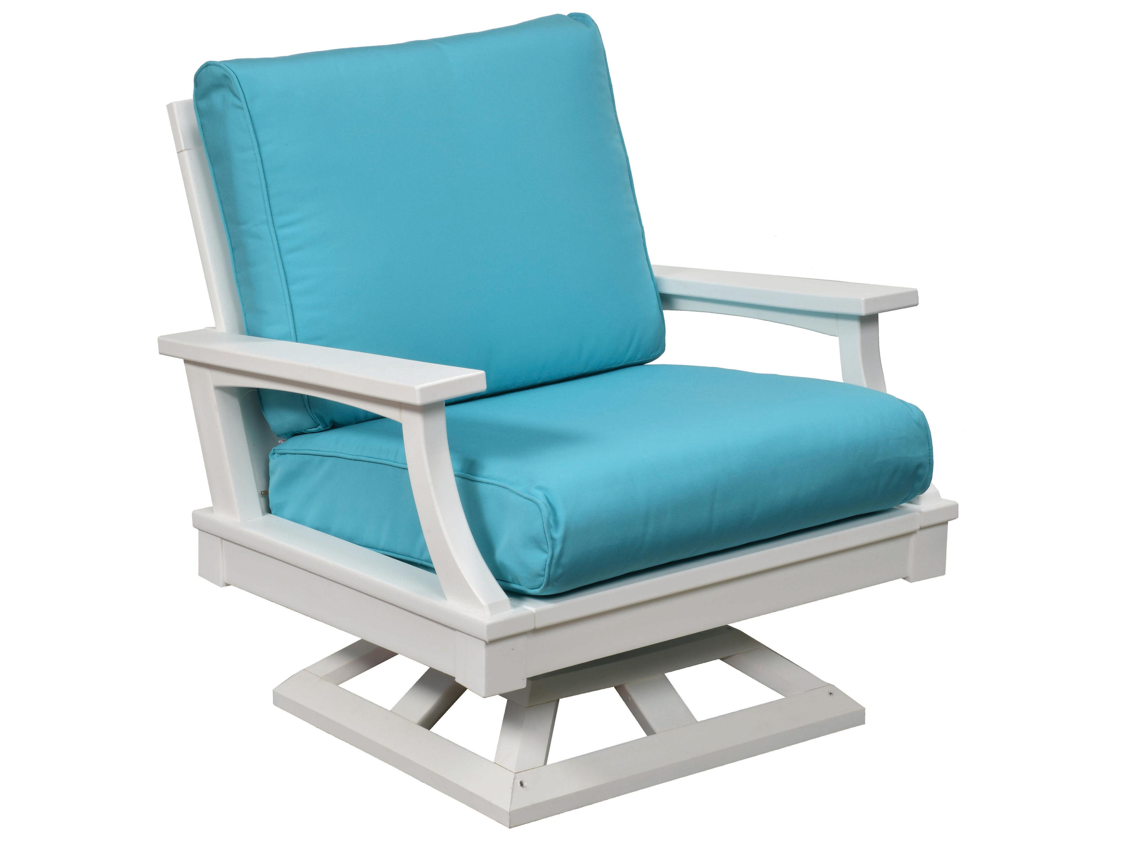 Heritage Recycled Plastic Deep Seating Swivel Rocker Outdoor Lounge Chair