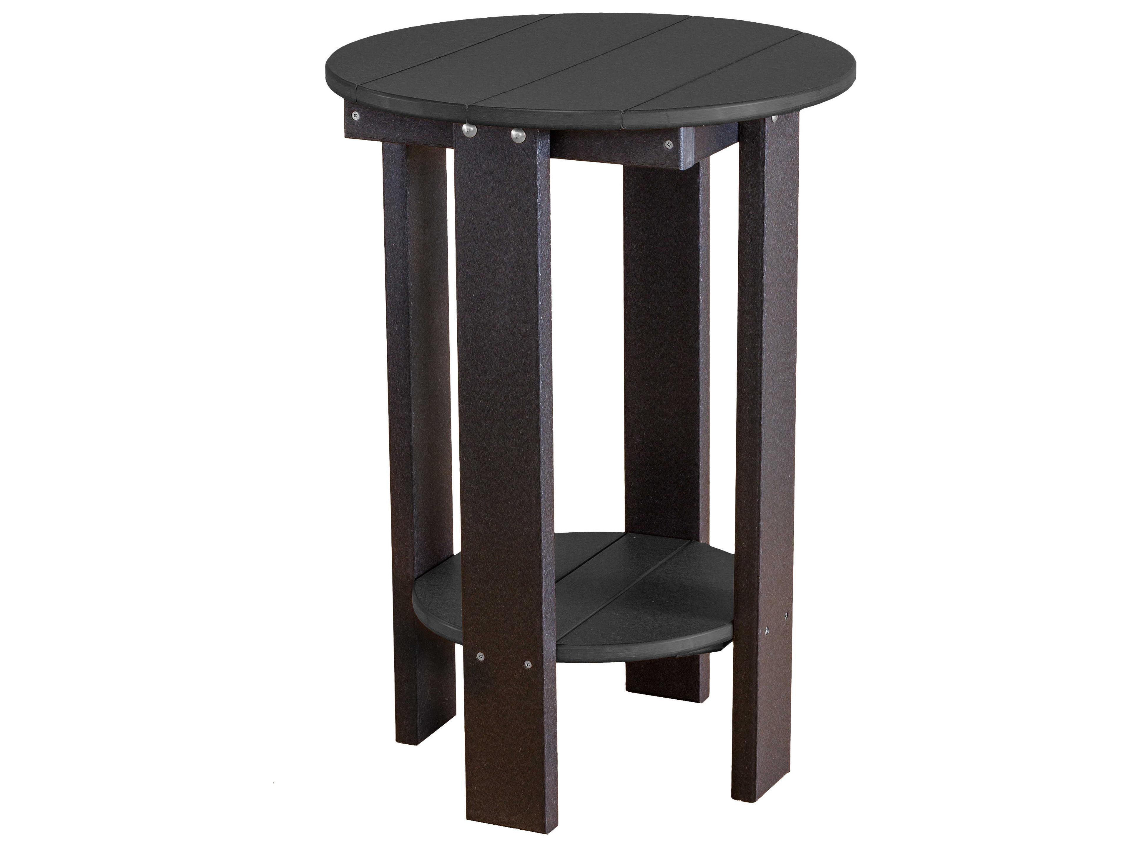 Wildridge Heritage Recycled Plastic Round Patio Counter Table
