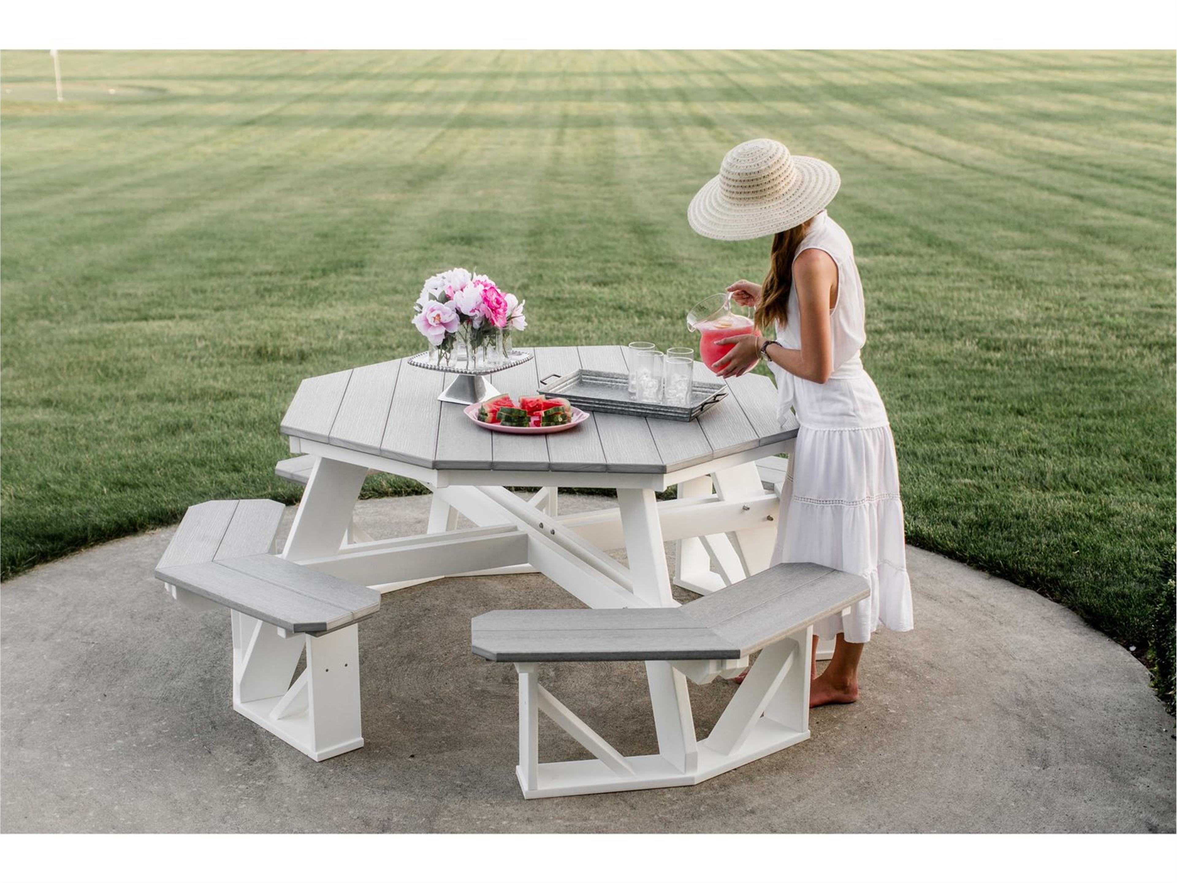 Wildridge Heritage Recycled Plastic Octagon Patio Picnic Table