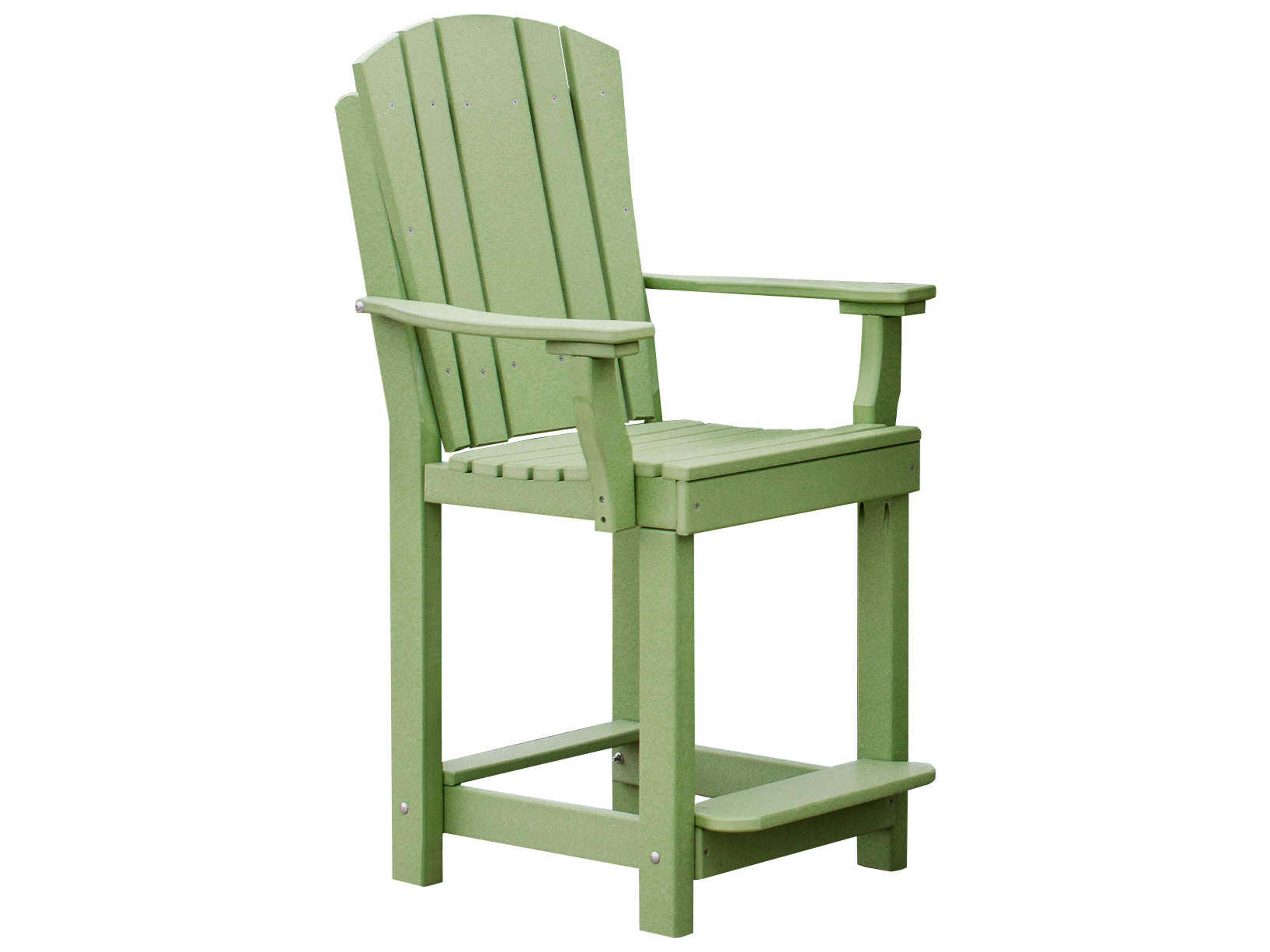 Heritage Recycled Plastic Outdoor Patio Counter Chair