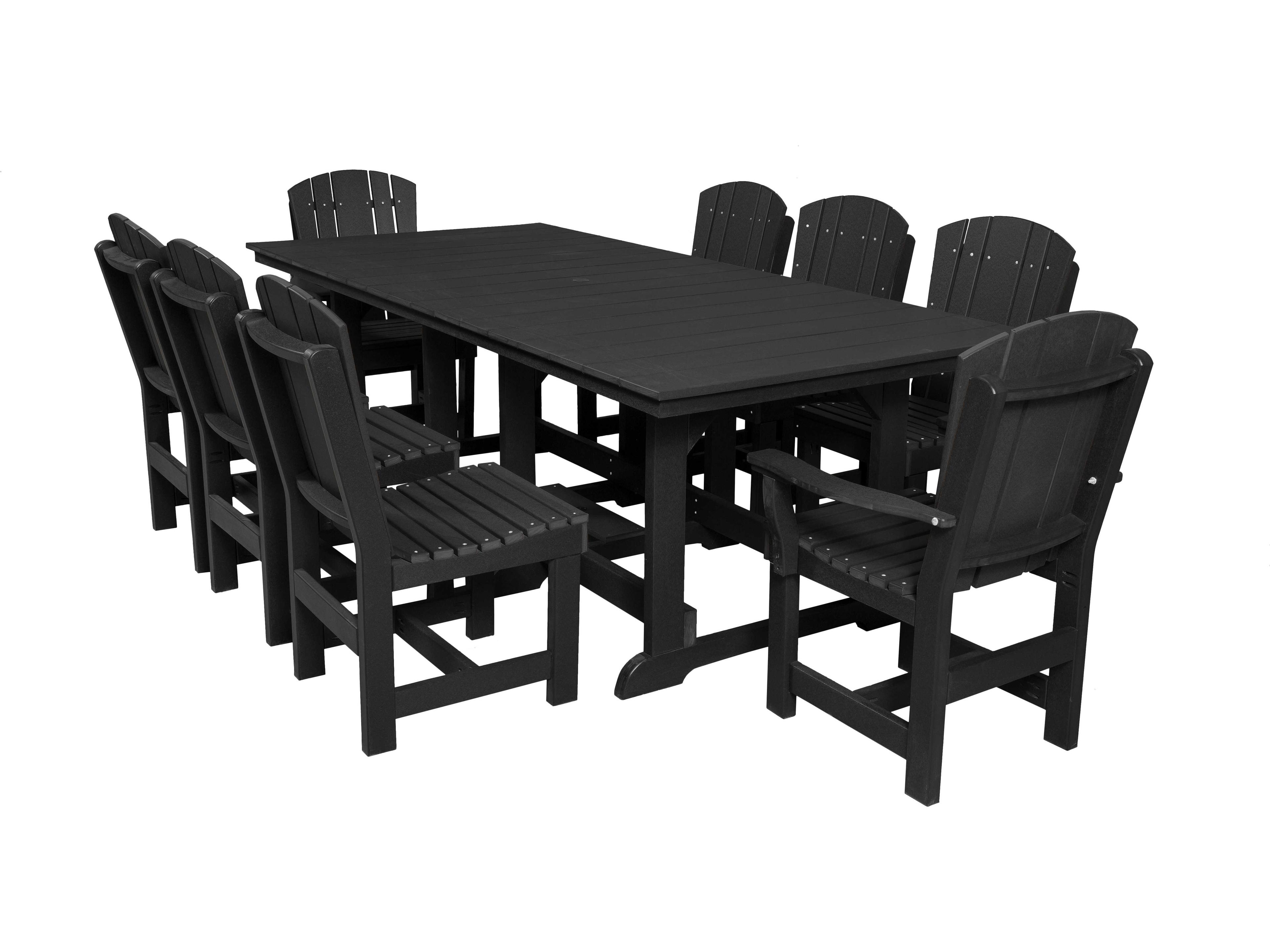 Wildridge Heritage Recycled Plastic 9 Piece Outdoor Dining Set
