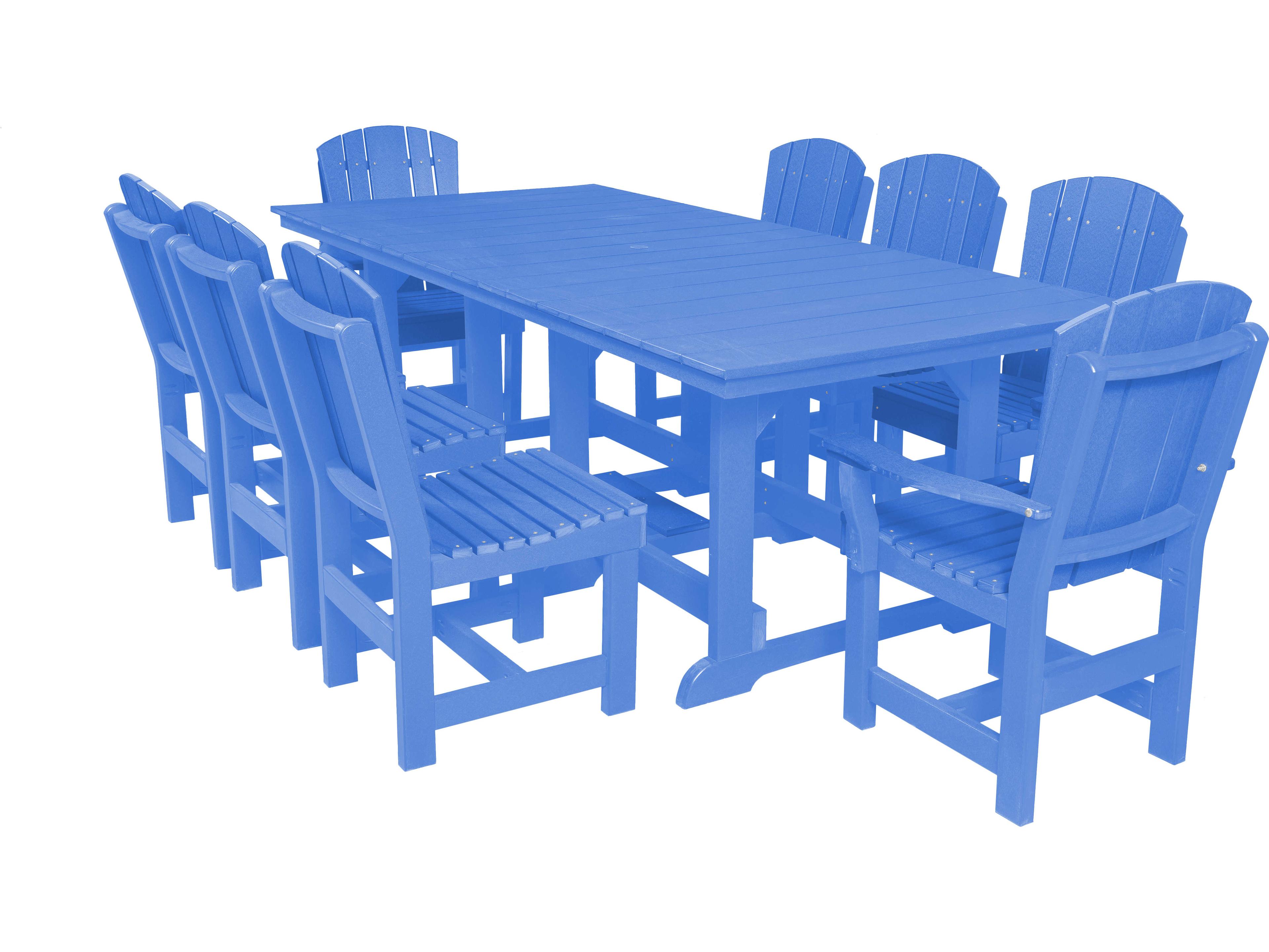 Wildridge Heritage Recycled Plastic 9 Piece Outdoor Dining Set