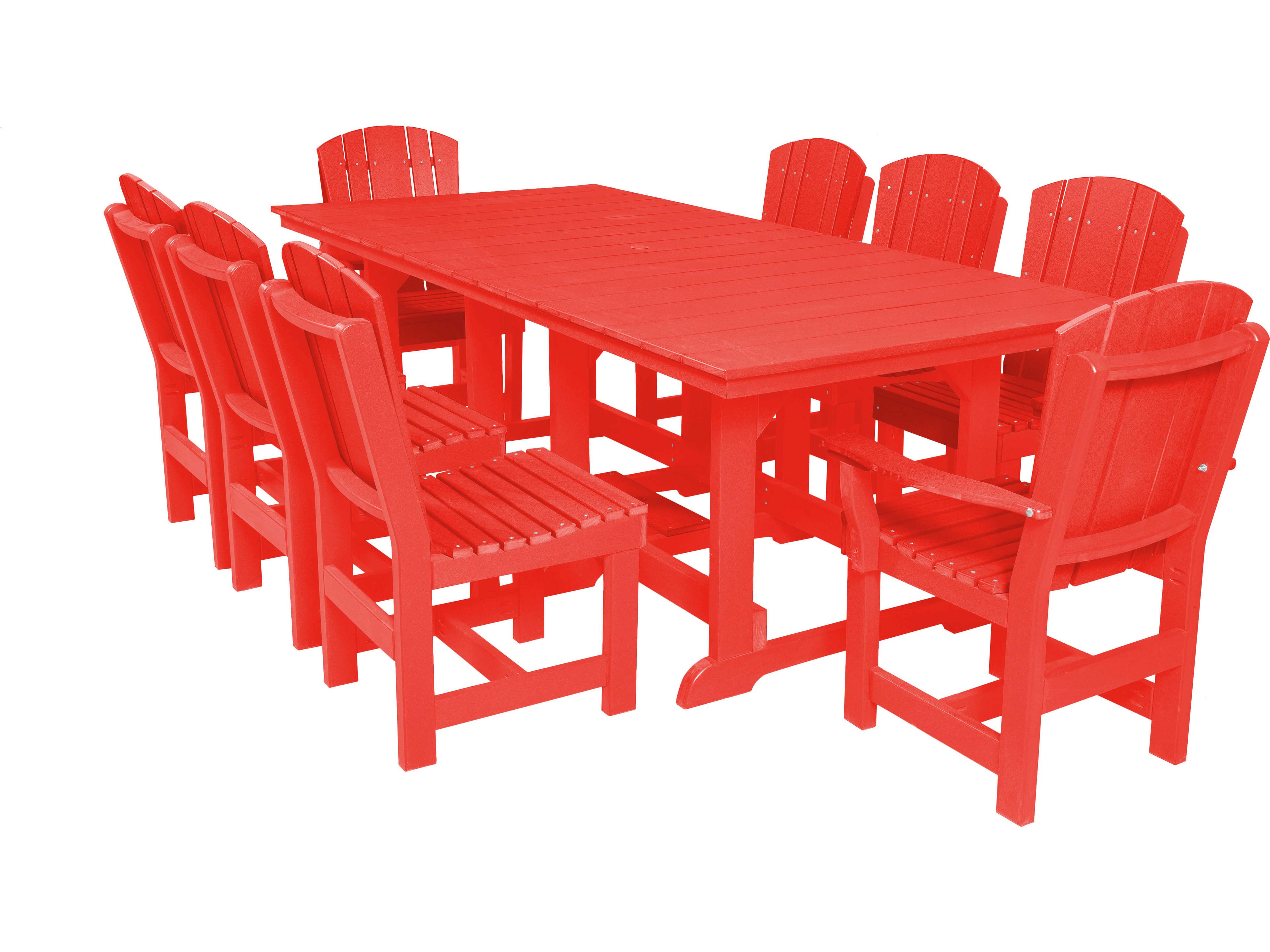 Wildridge Heritage Recycled Plastic 9 Piece Outdoor Dining Set