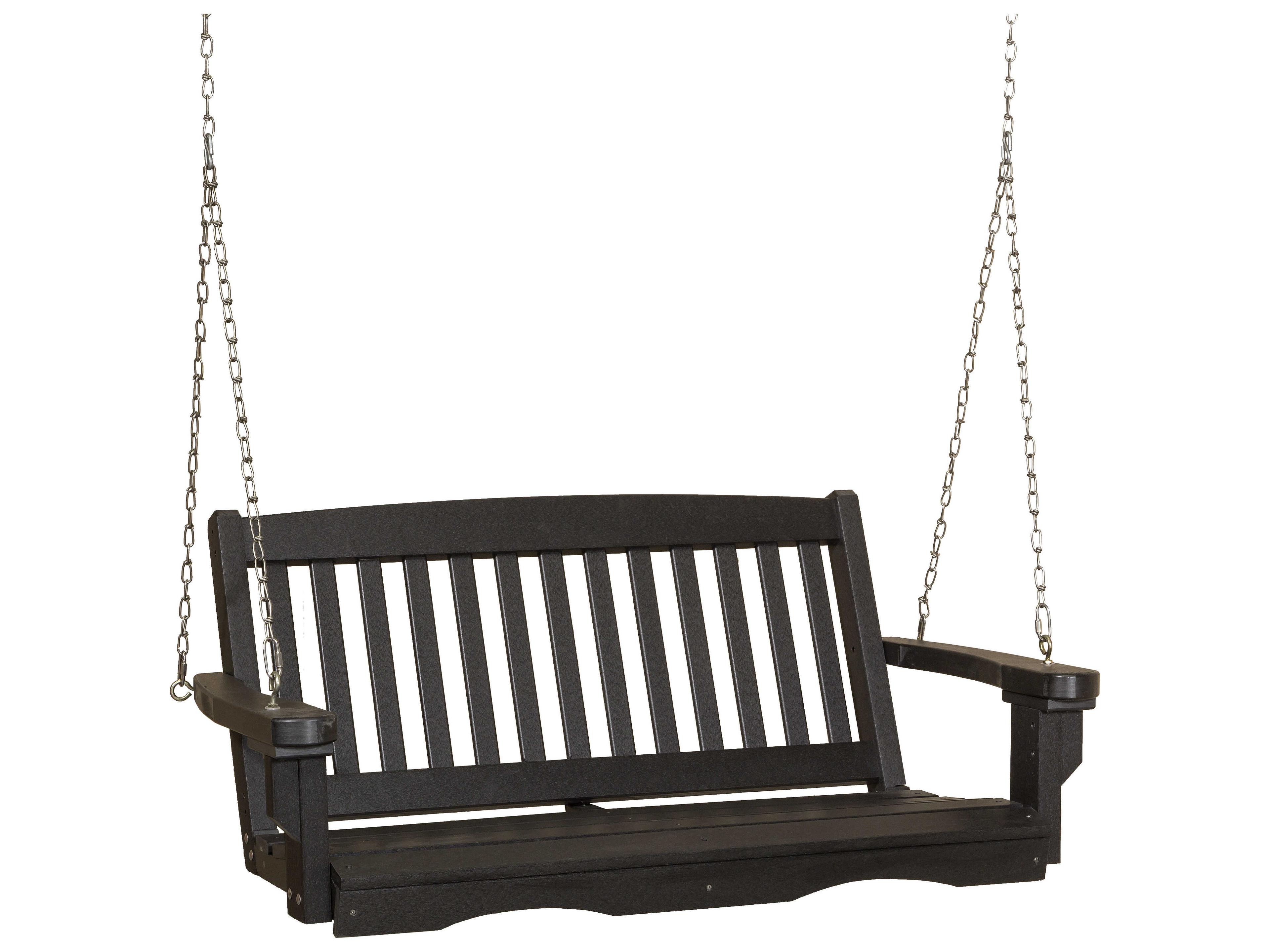 Wildridge Classic Recycled Plastic Mission Outdoor Patio Swing