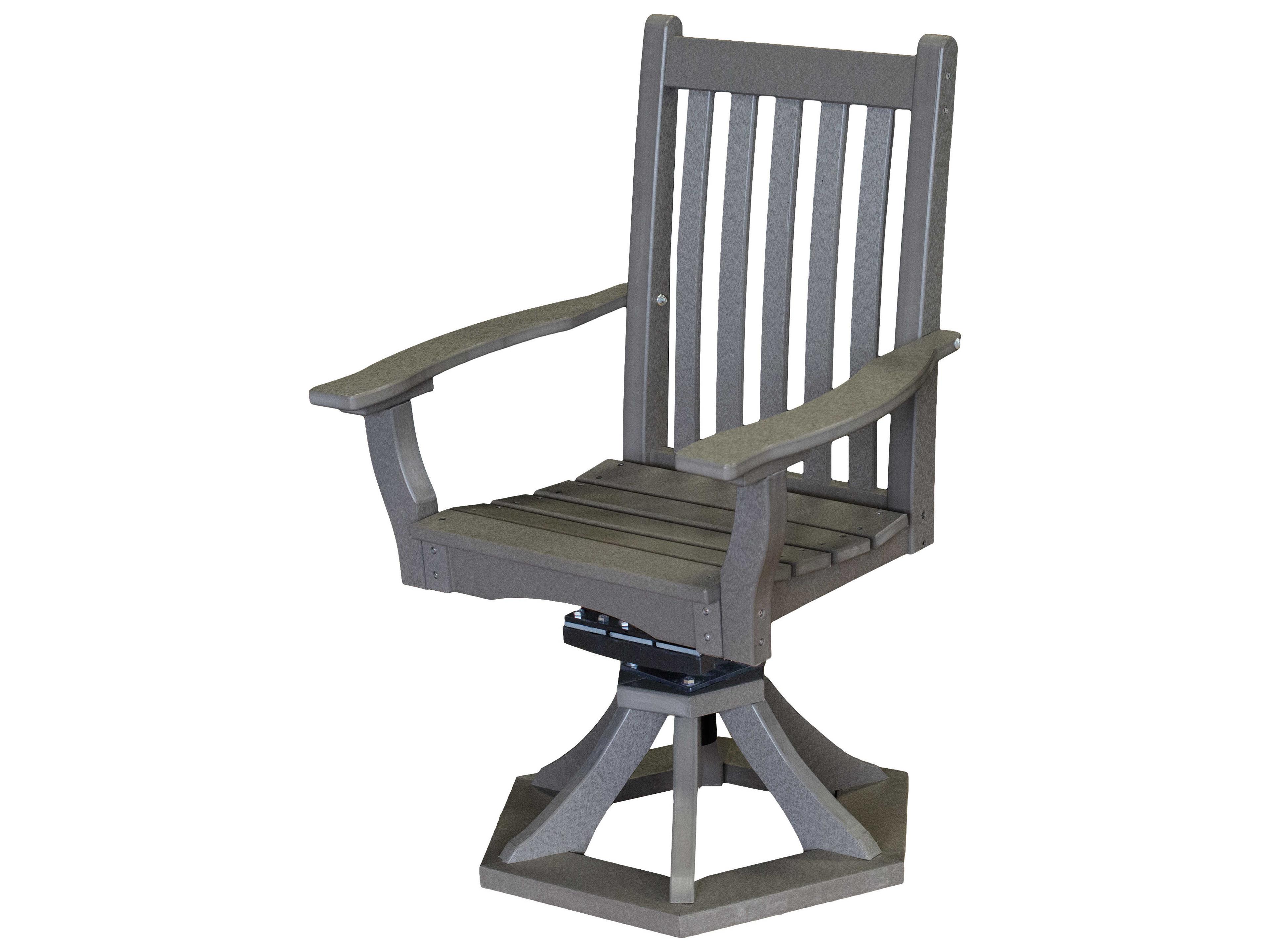 Wildridge Classic Recycled Plastic Swivel Rocker Outdoor Dining Arm Chair