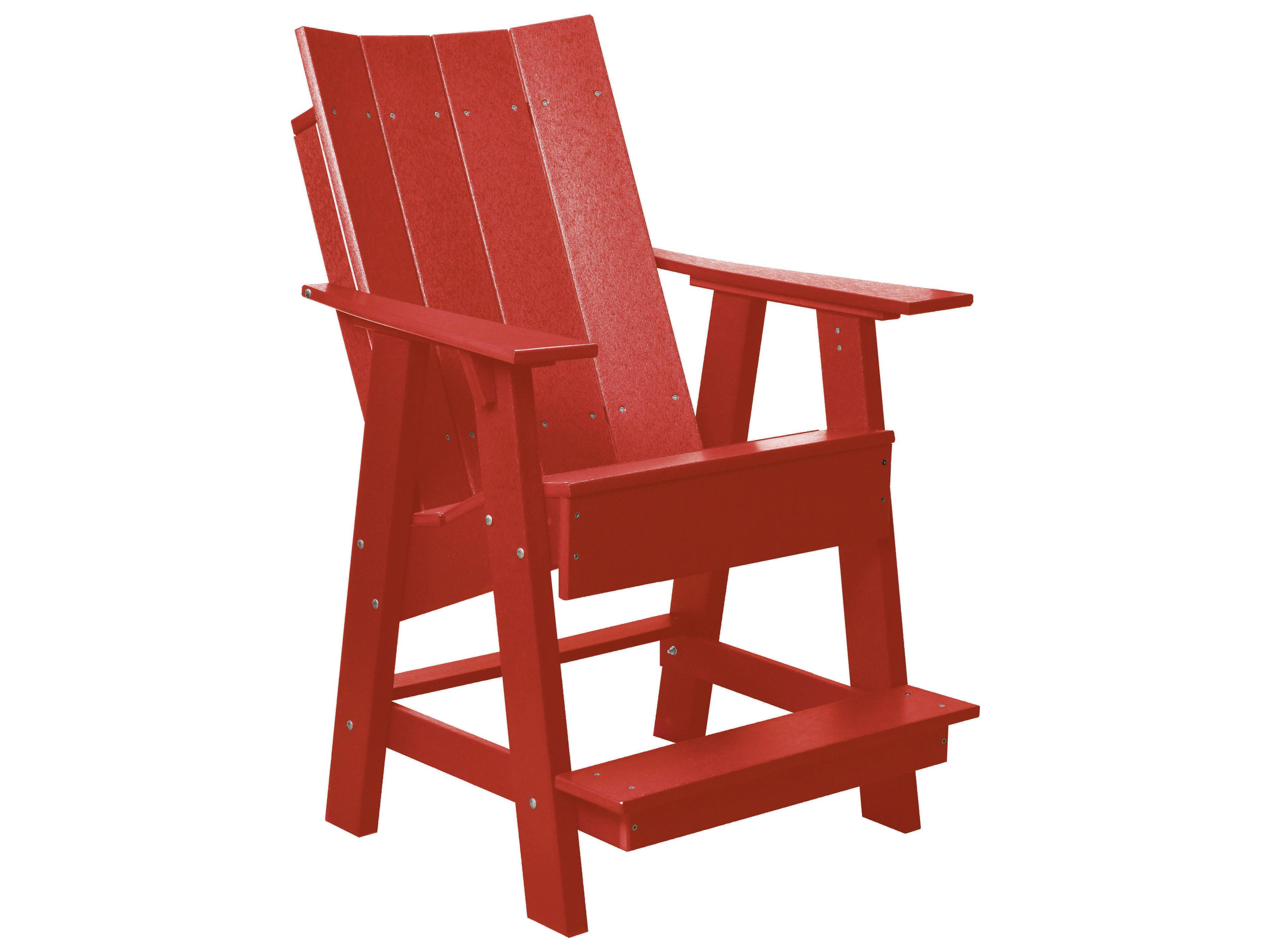 Wildridge Contemporary Recycled Plastic High Outdoor Adirondack Chair