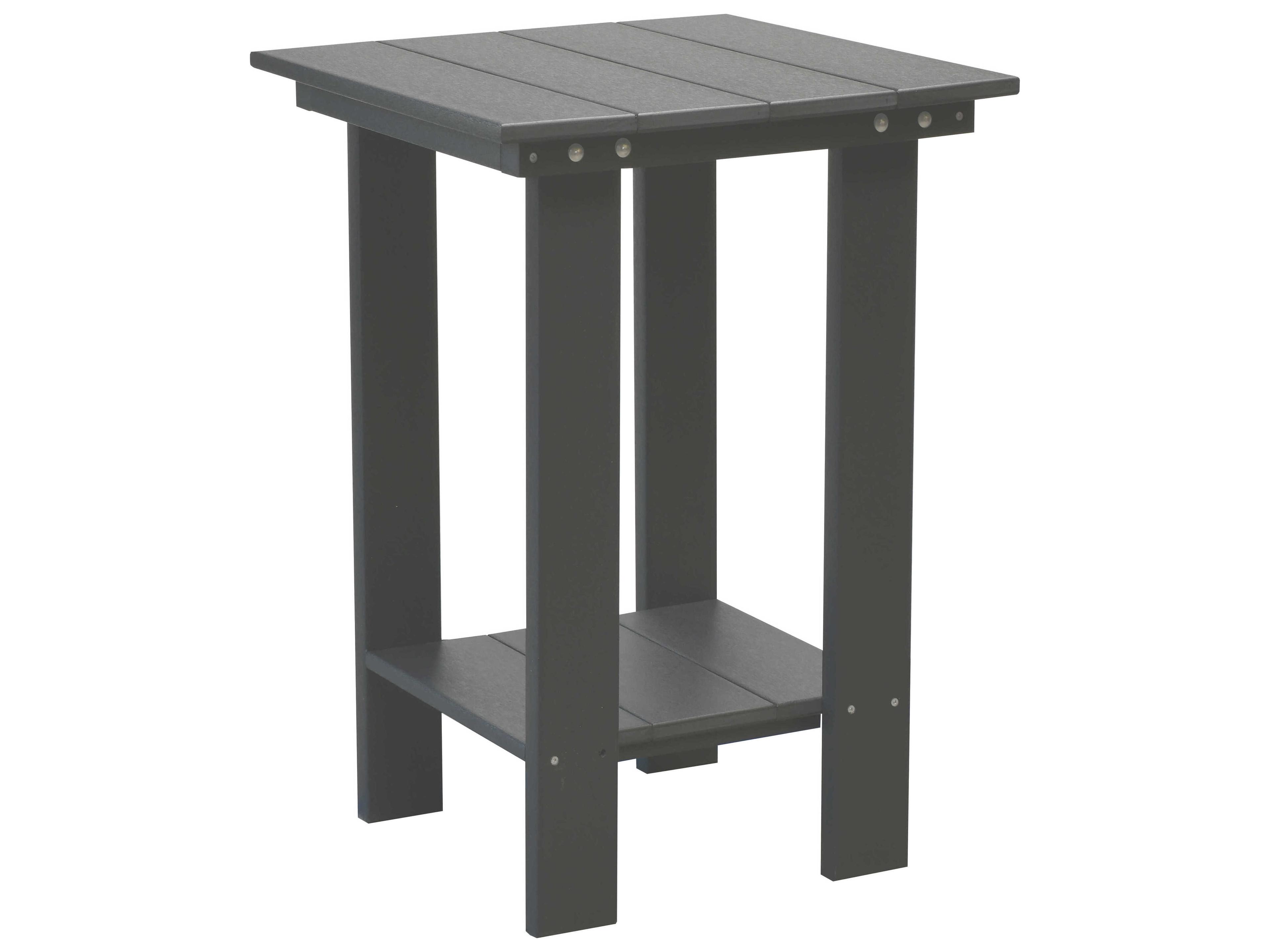 Wildridge Contemporary Recycled Plastic Square Outdoor Counter Table
