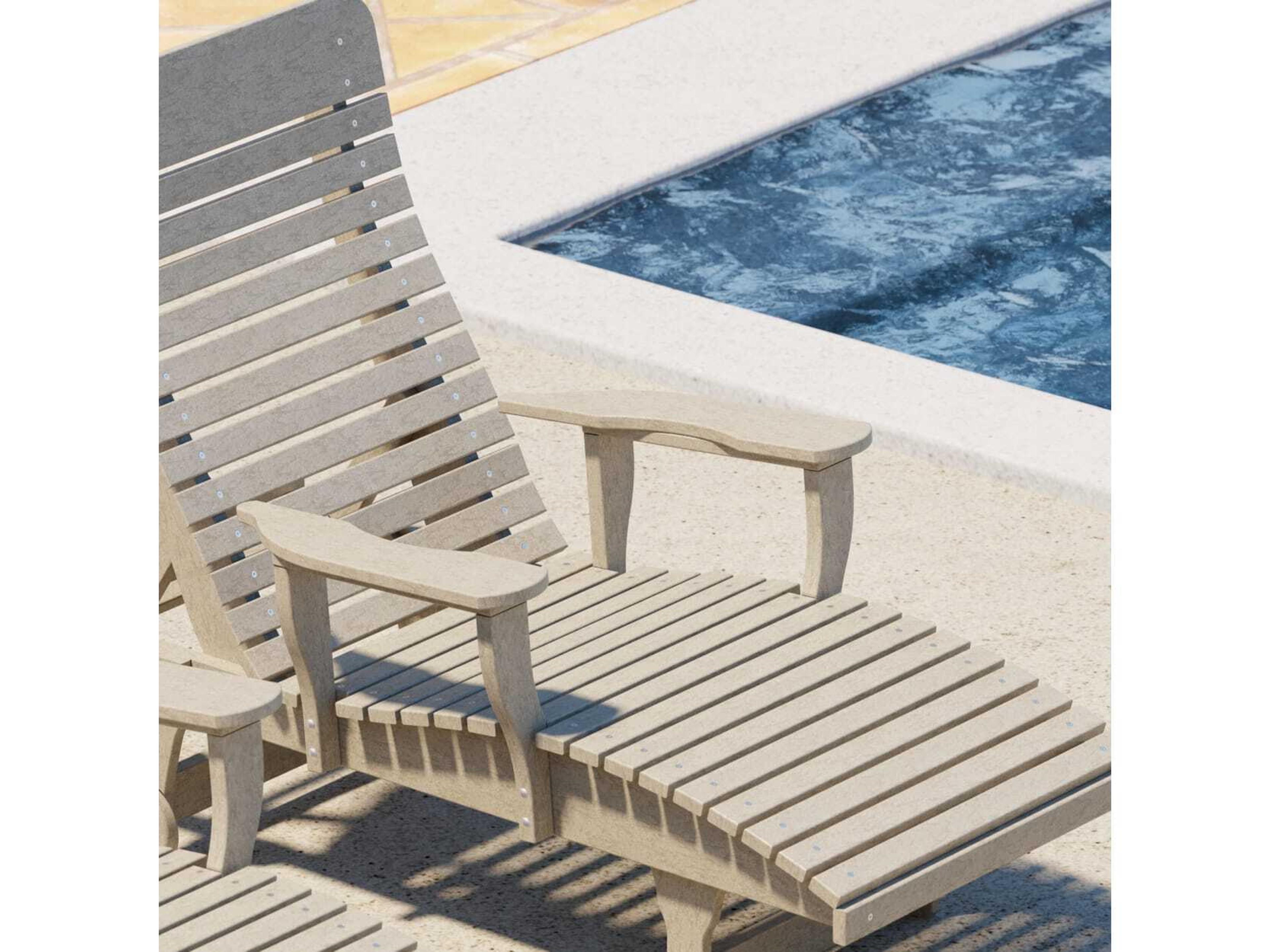 Wildridge Signature Recycled Plastic Patio Chaise Lounge