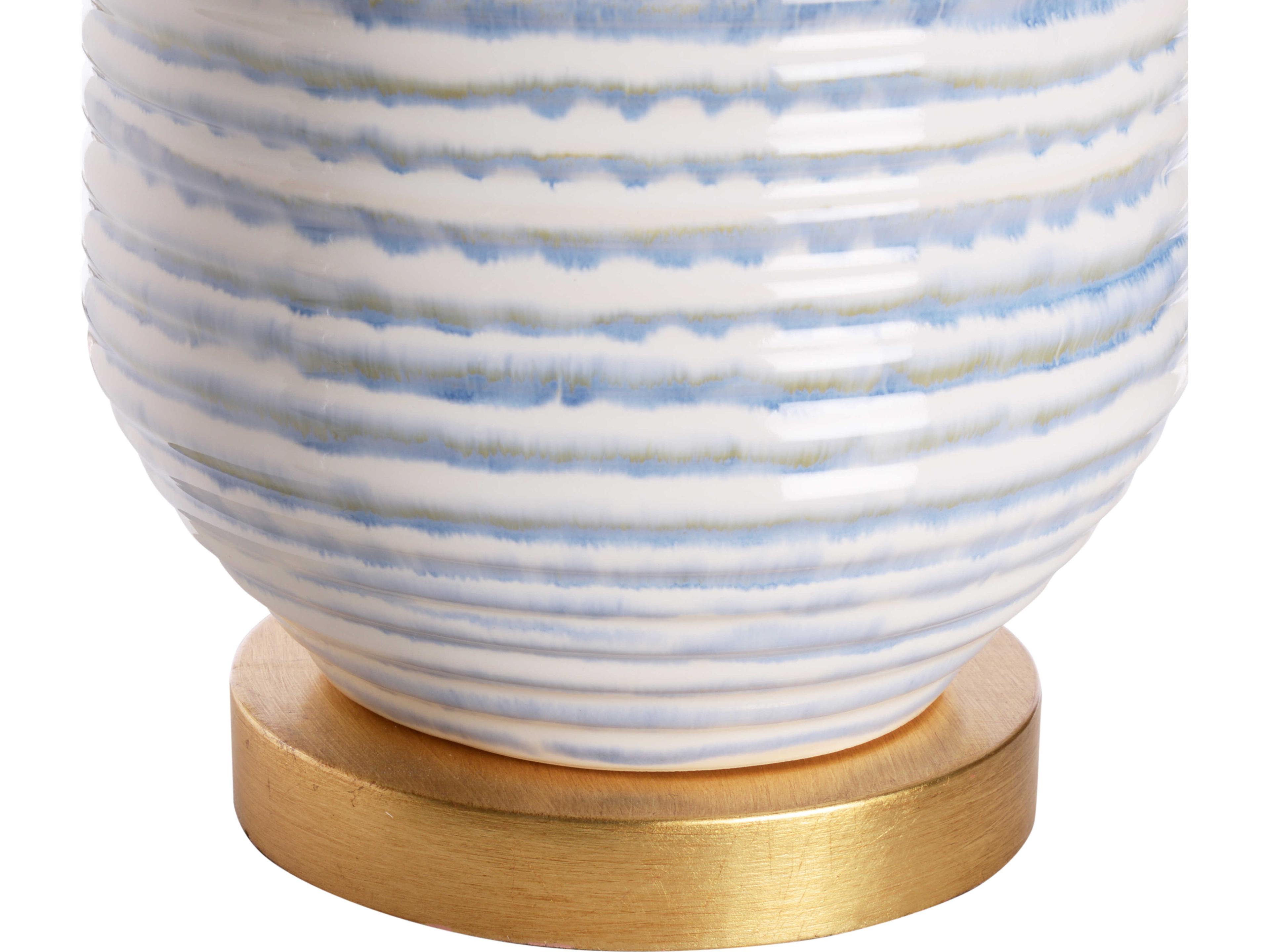 Wildwood Blue Linen Table Lamp