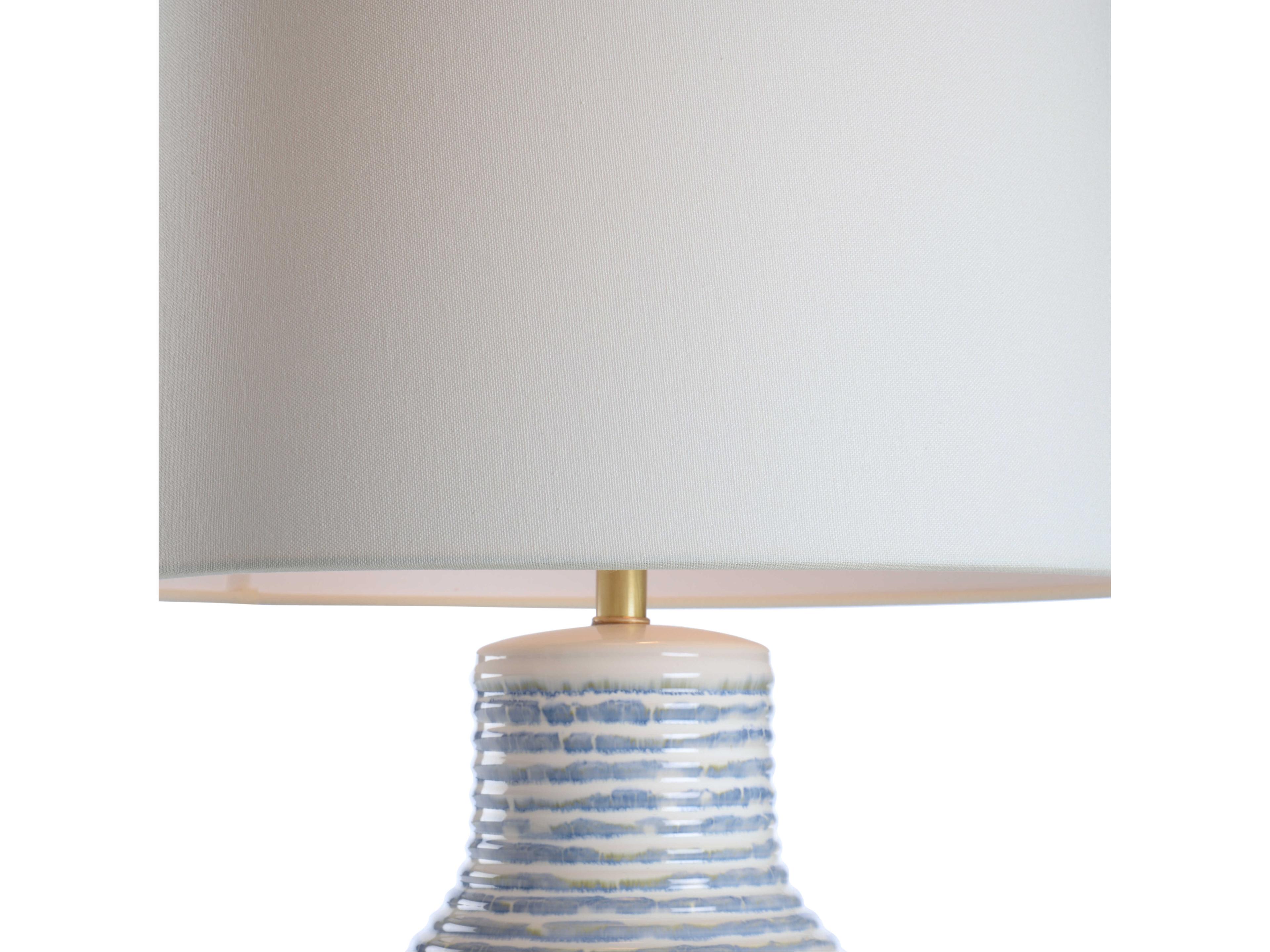 Wildwood Blue Linen Table Lamp
