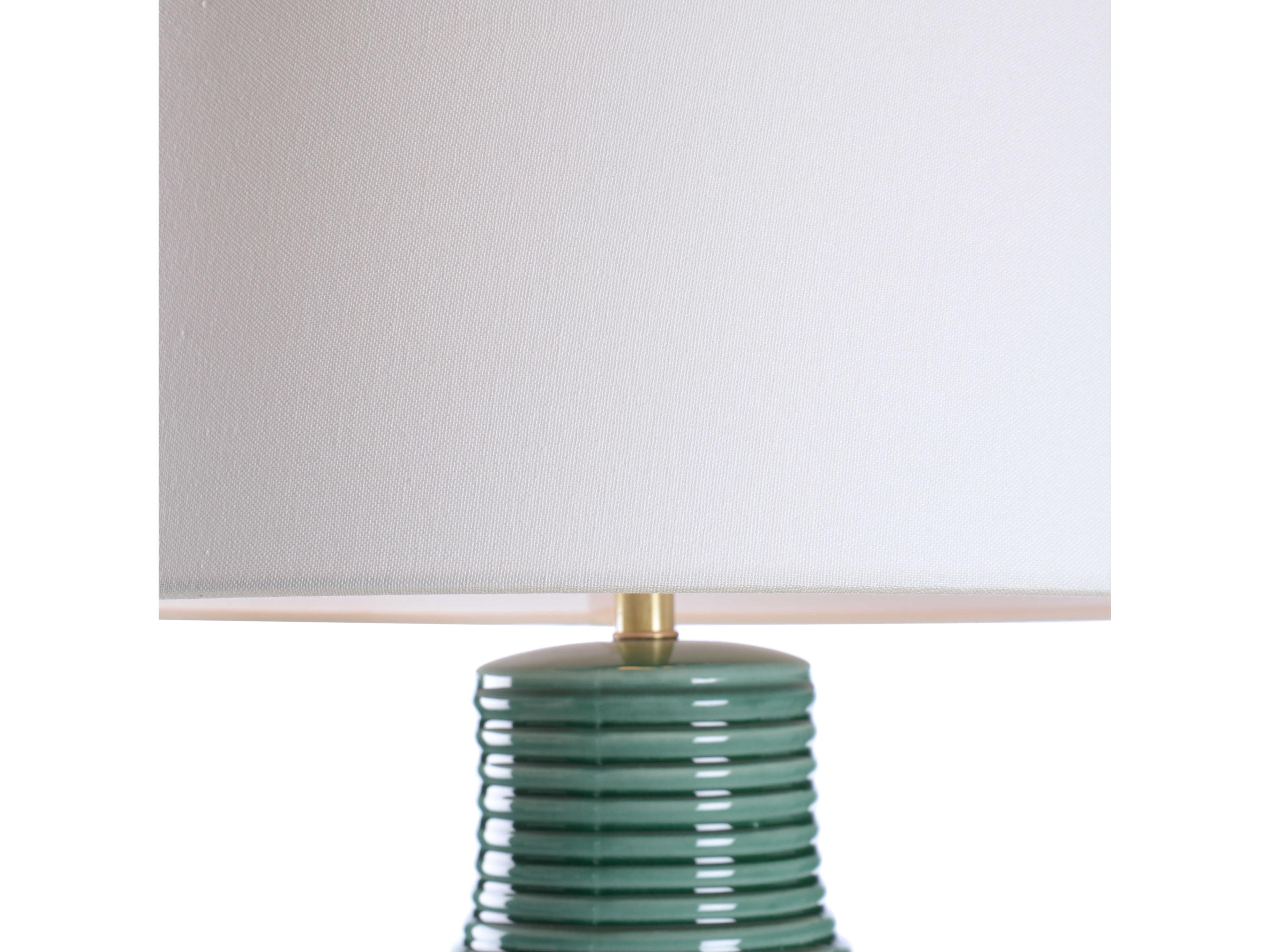 Wildwood Green Linen Table Lamp