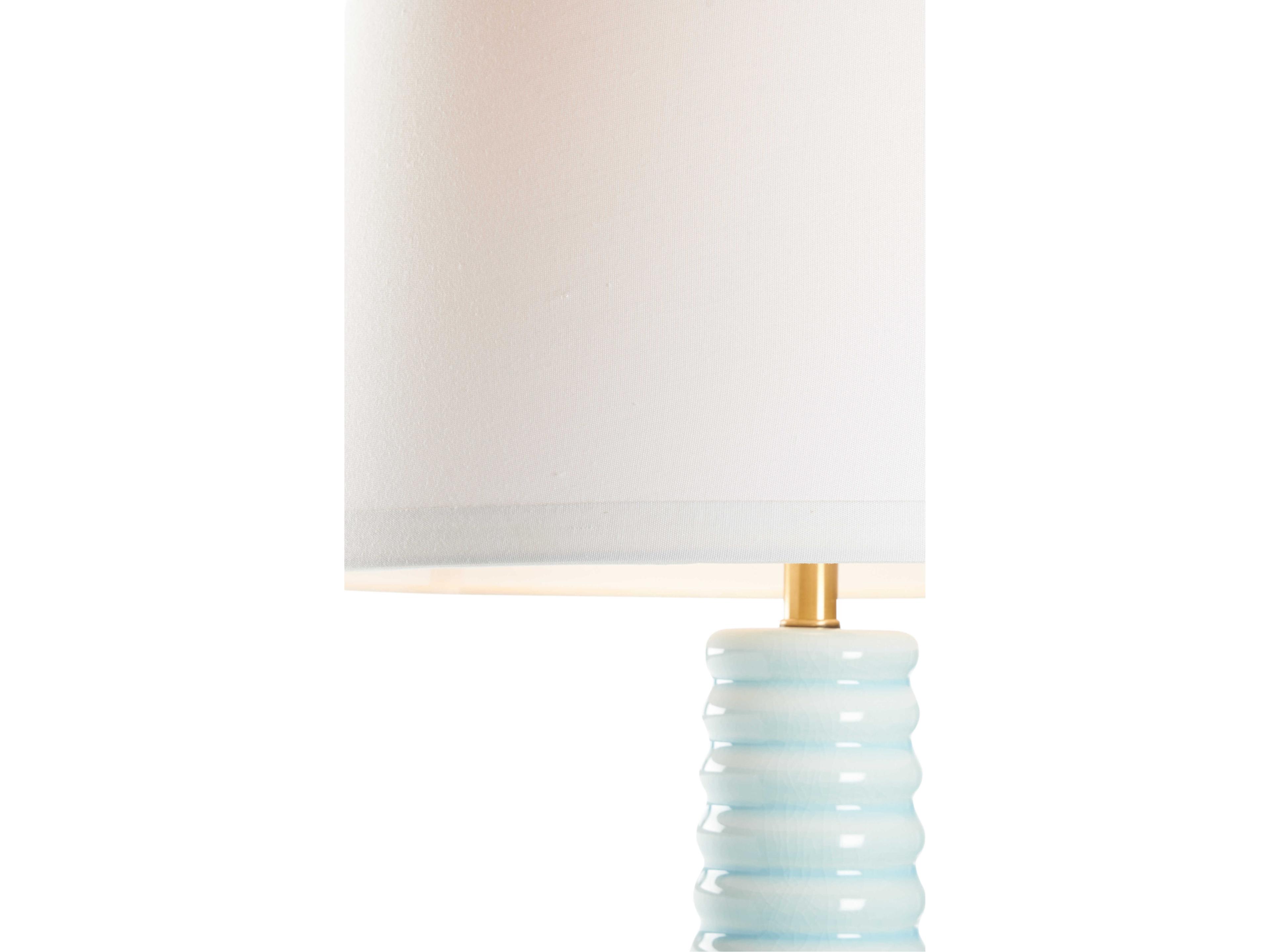 Wildwood Blue Linen Table Lamp