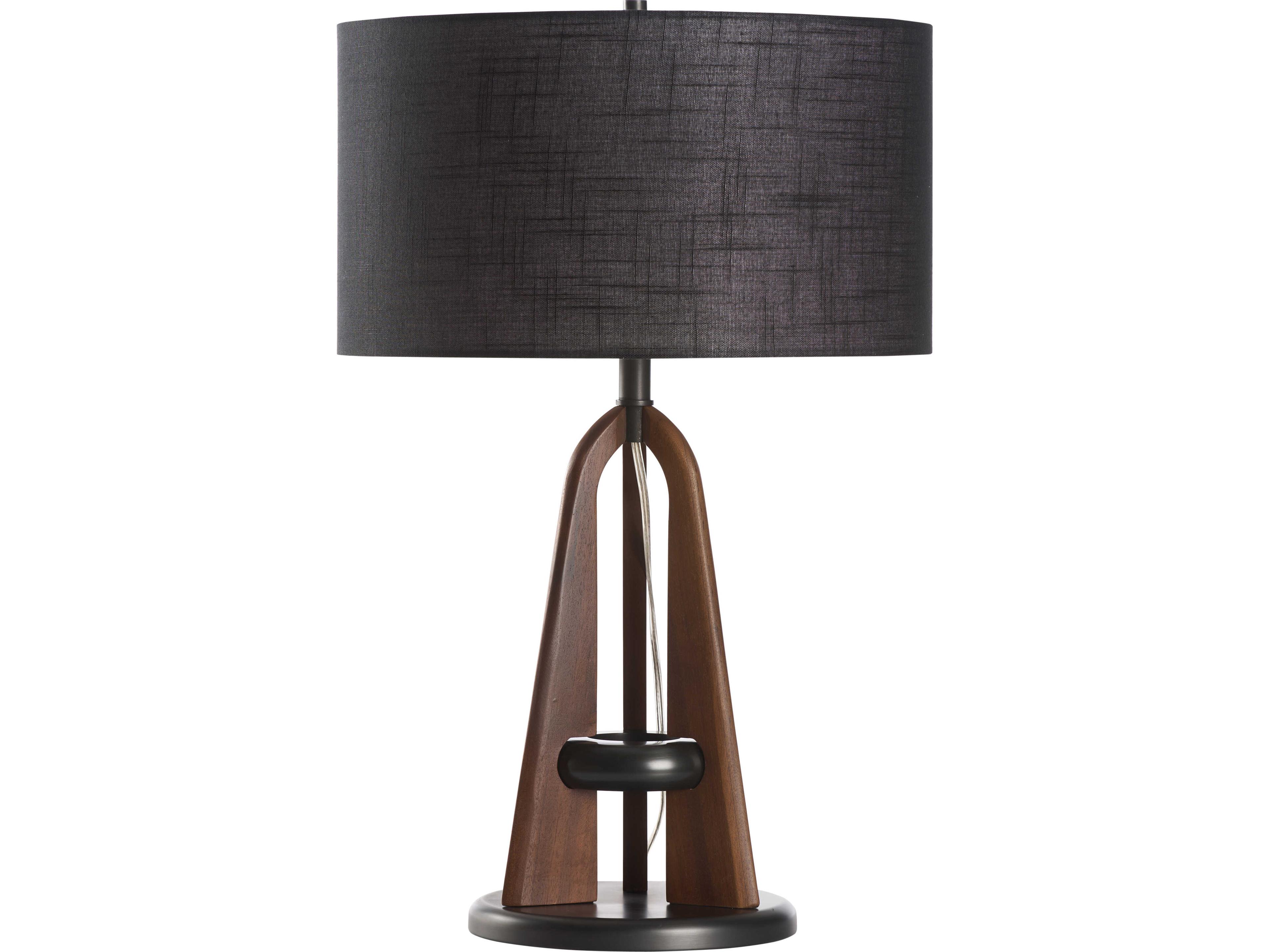 Wildwood Brown Linen Table Lamp