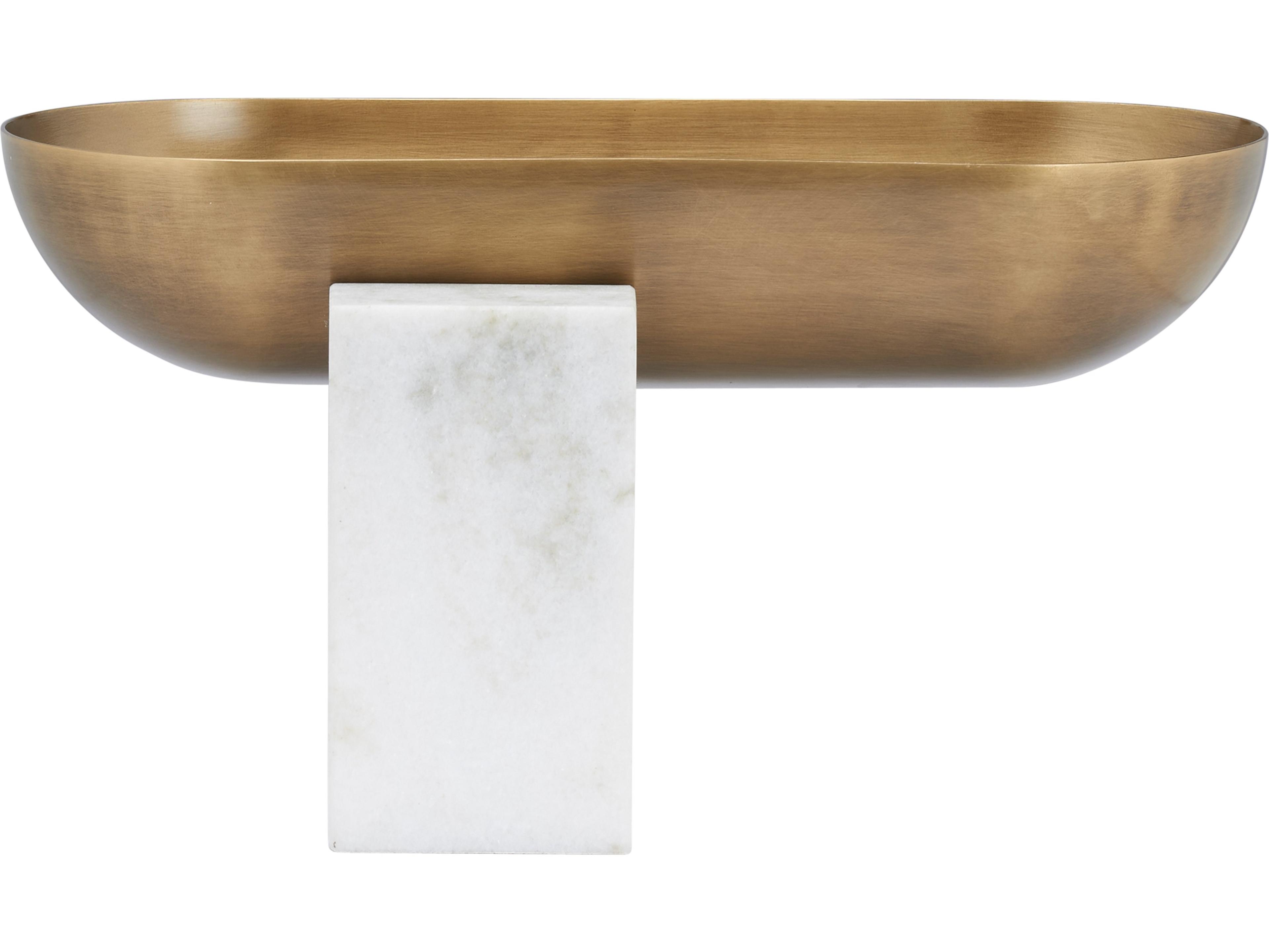 Wildwood Natural White Antique Brass Decorative Plate