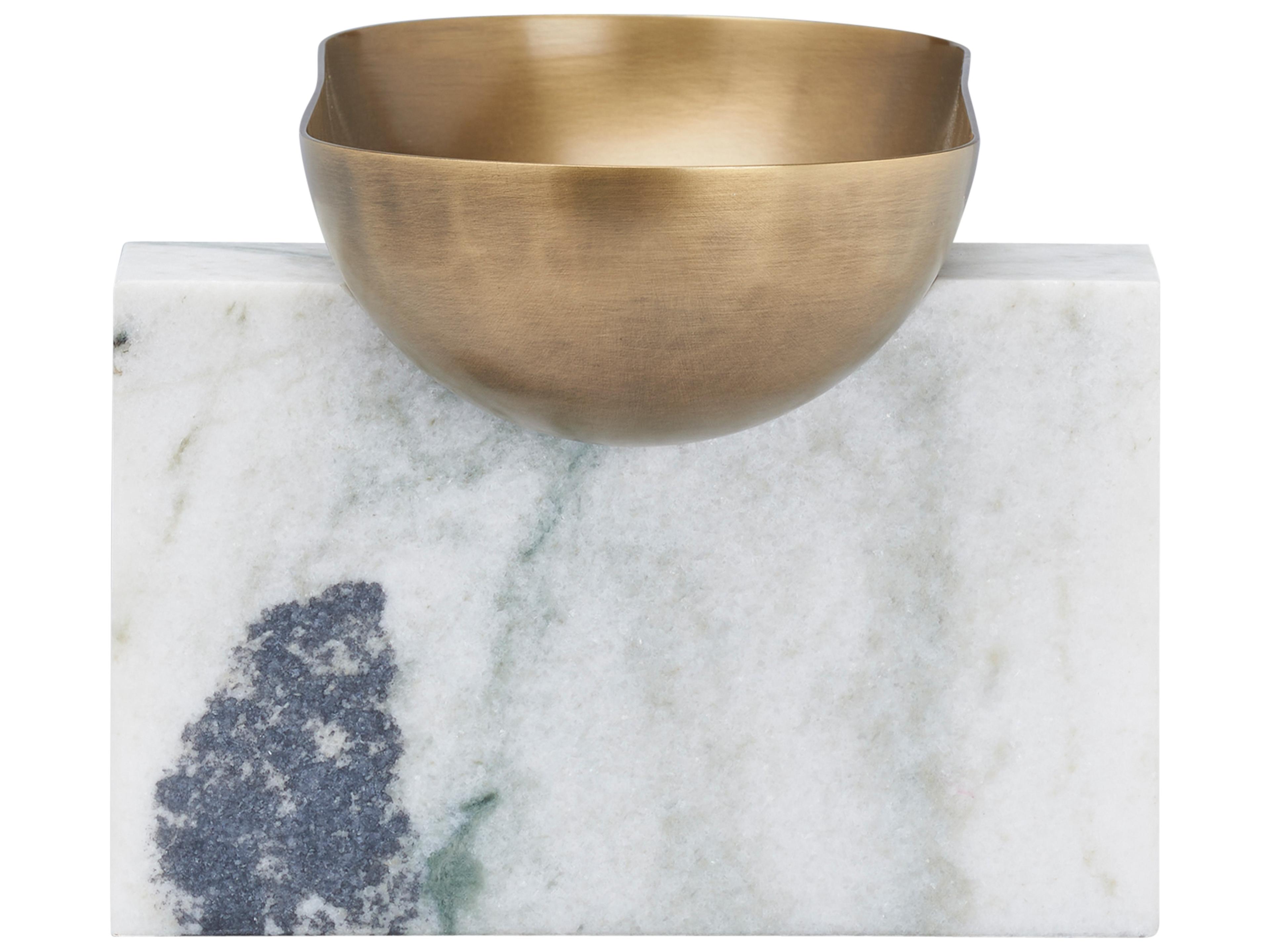 Wildwood Natural White Antique Brass Decorative Plate