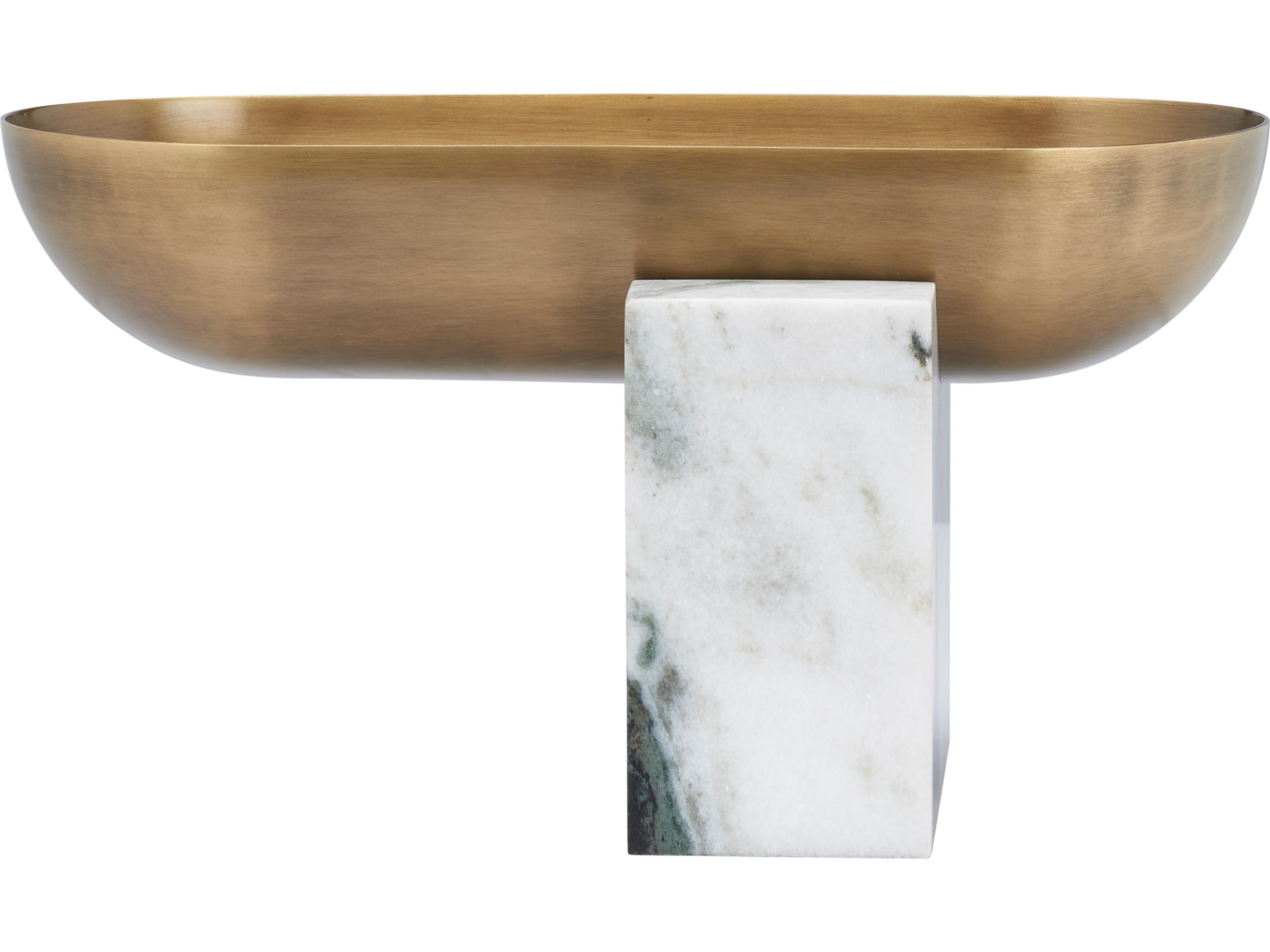 Wildwood Natural White Antique Brass Decorative Plate