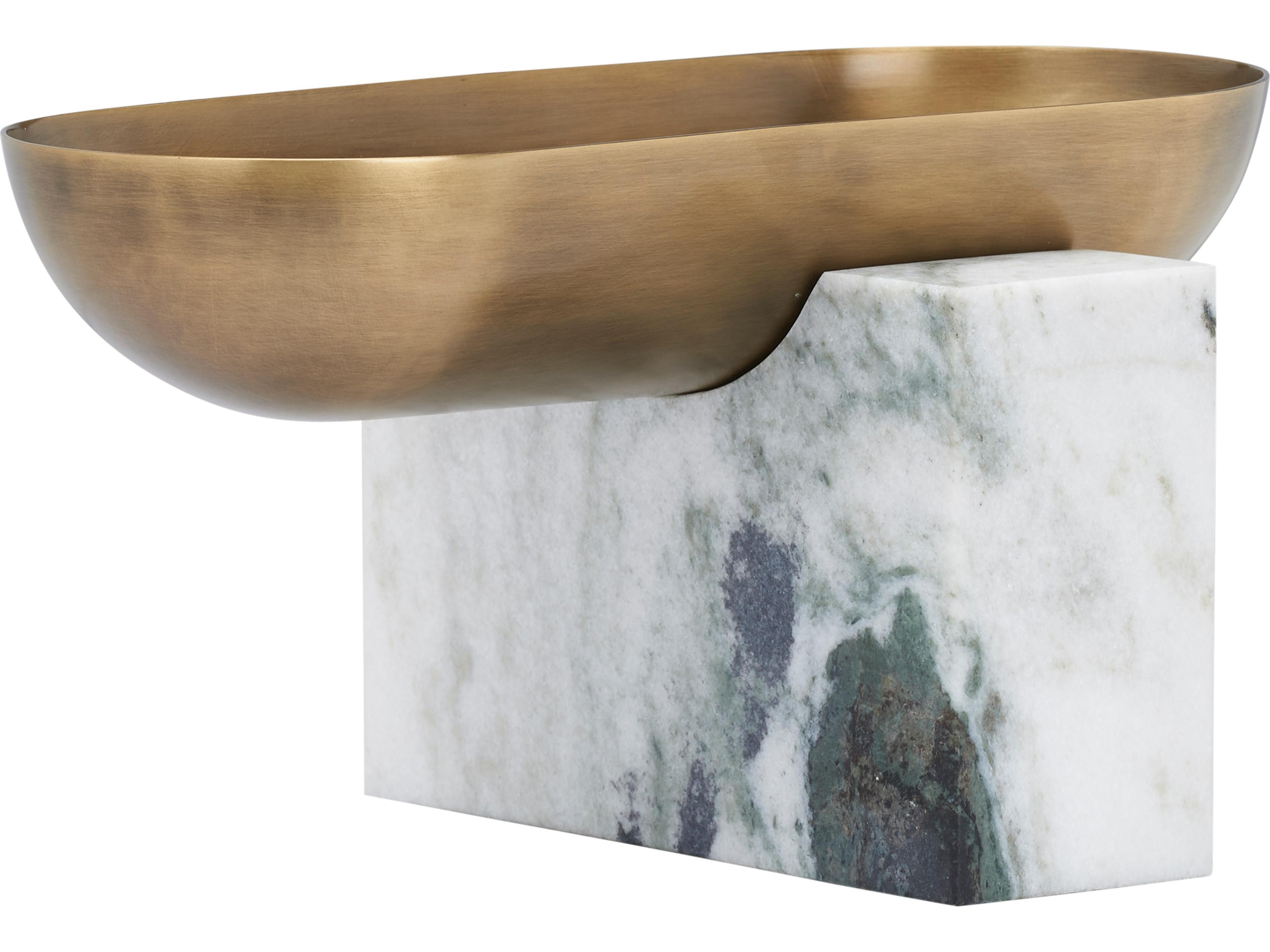 Wildwood Natural White Antique Brass Decorative Plate