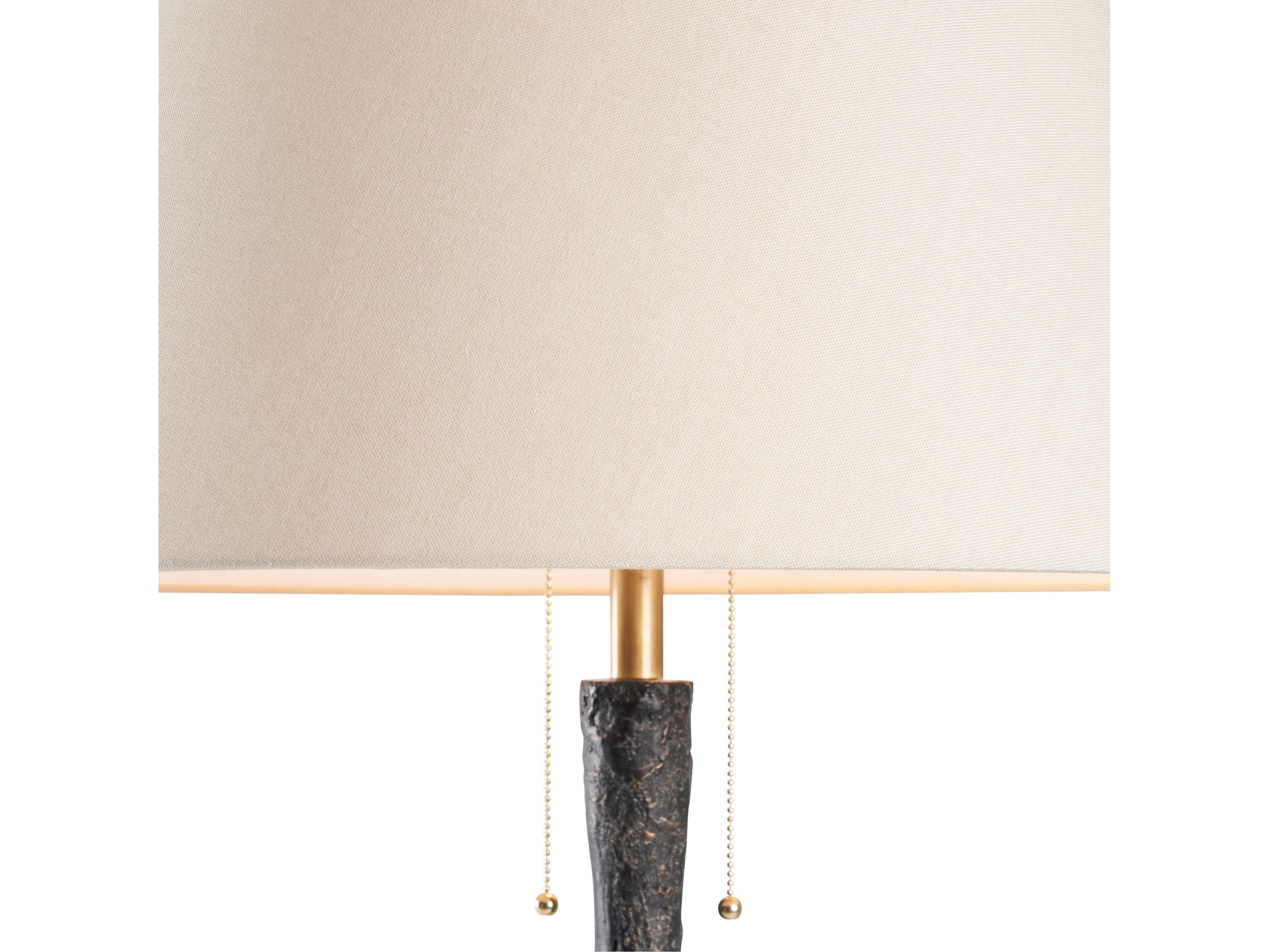 Wildwood Brown Linen Floor Lamp