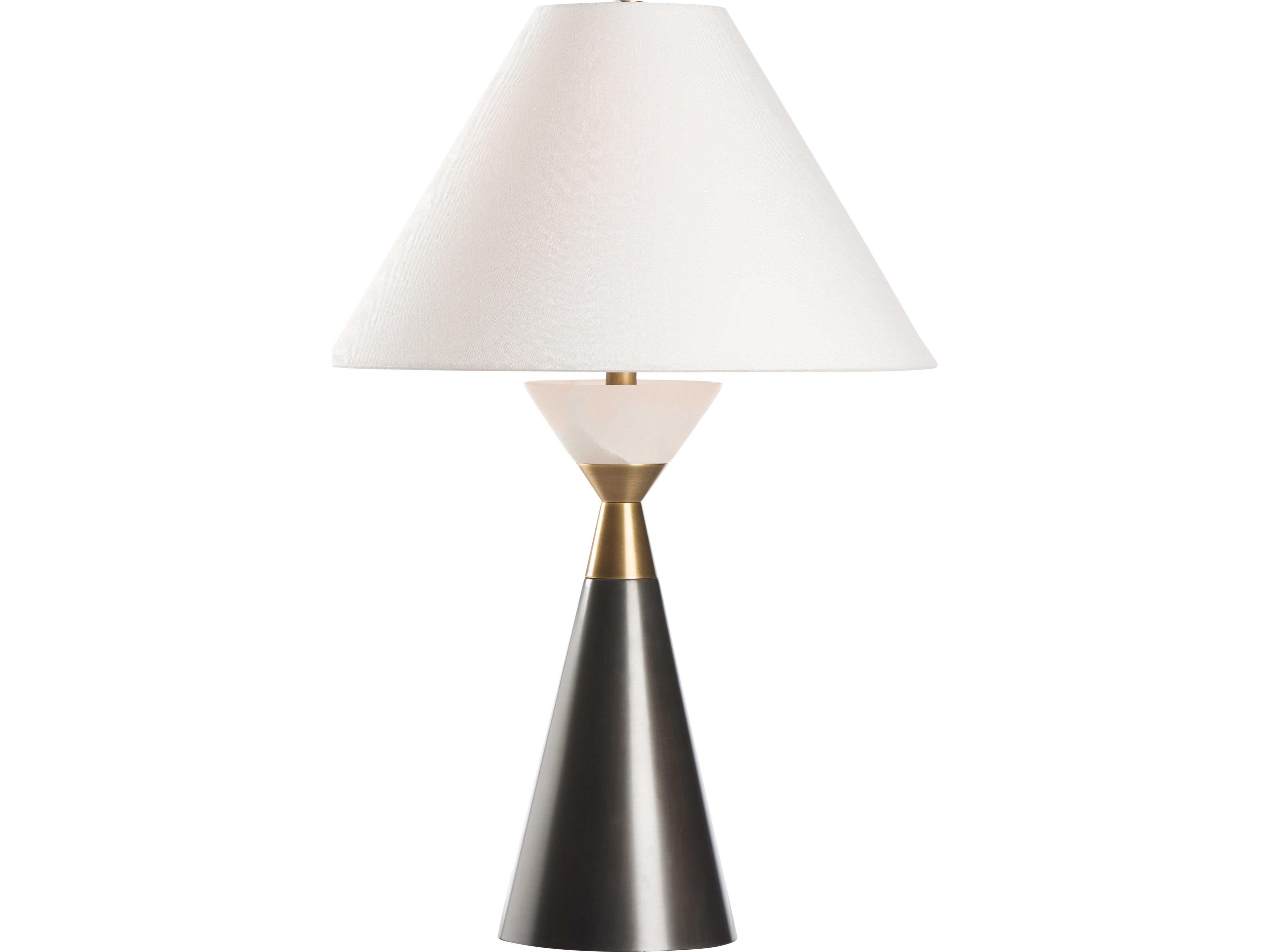 Brown Linen Table Lamp
