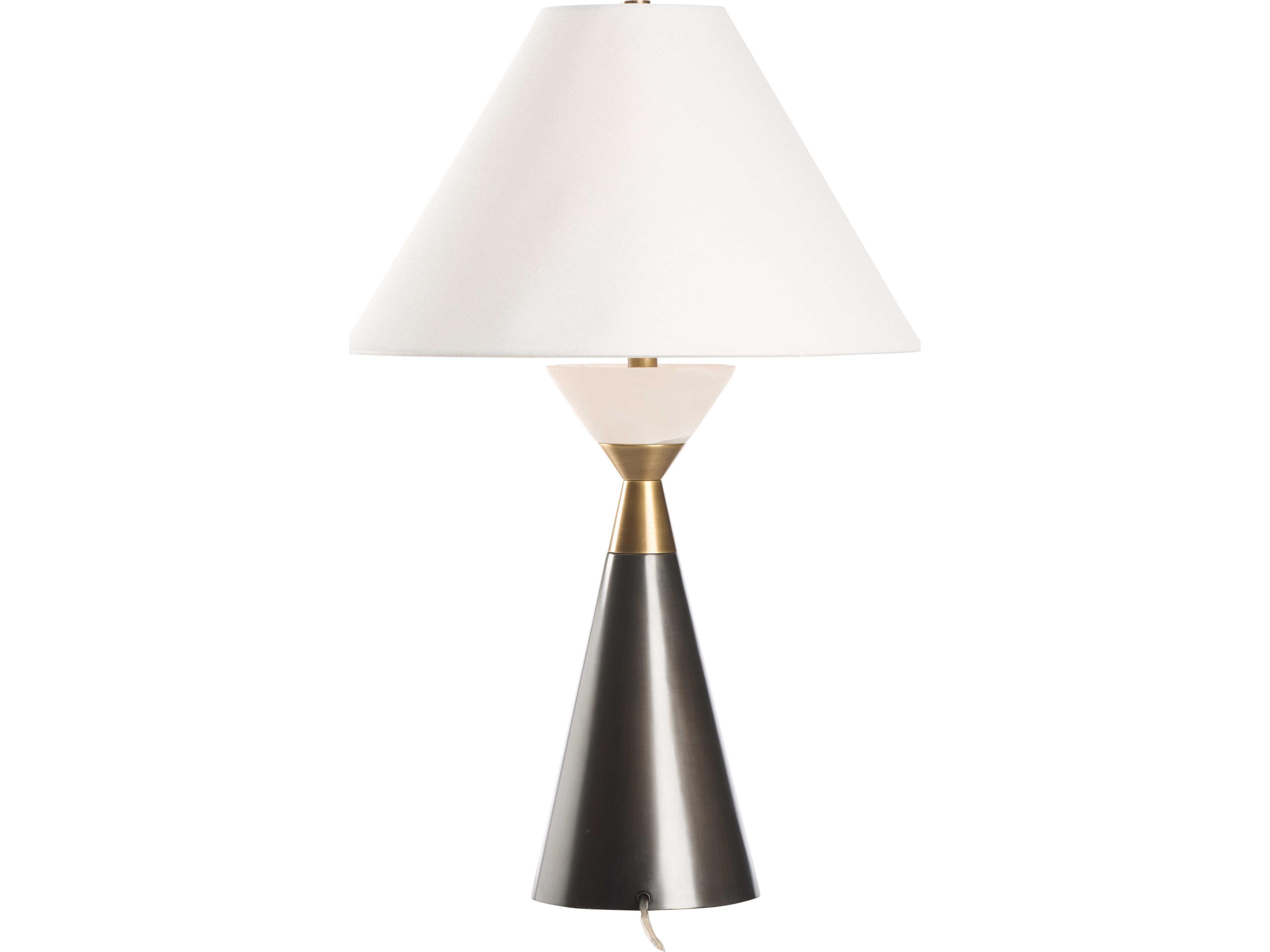 Wildwood Brown Linen Table Lamp